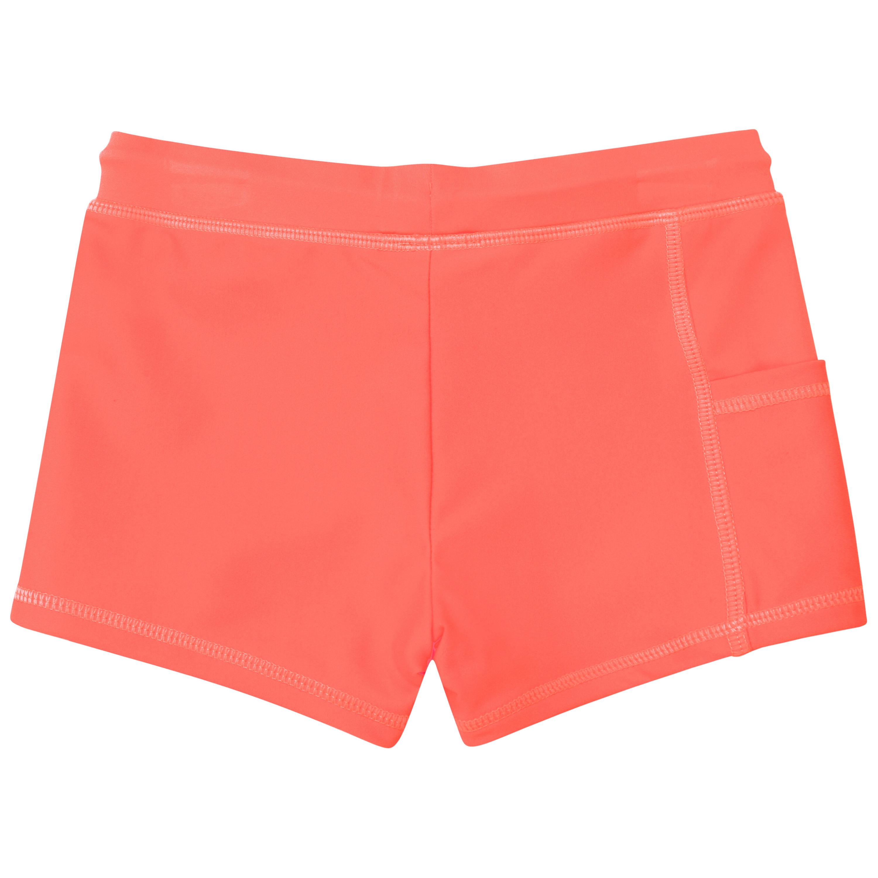 Kids Euro Swim Shorties | "Neon Orange"-SwimZip UPF 50+ Sun Protective Swimwear & UV Zipper Rash Guards-pos14