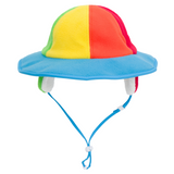 Kids Tundra Ear Flap Fleece Winter Wide Brim Sun Hat - Rainbow-SwimZip UPF 50+ Sun Protective Swimwear & UV Zipper Rash Guards-pos14