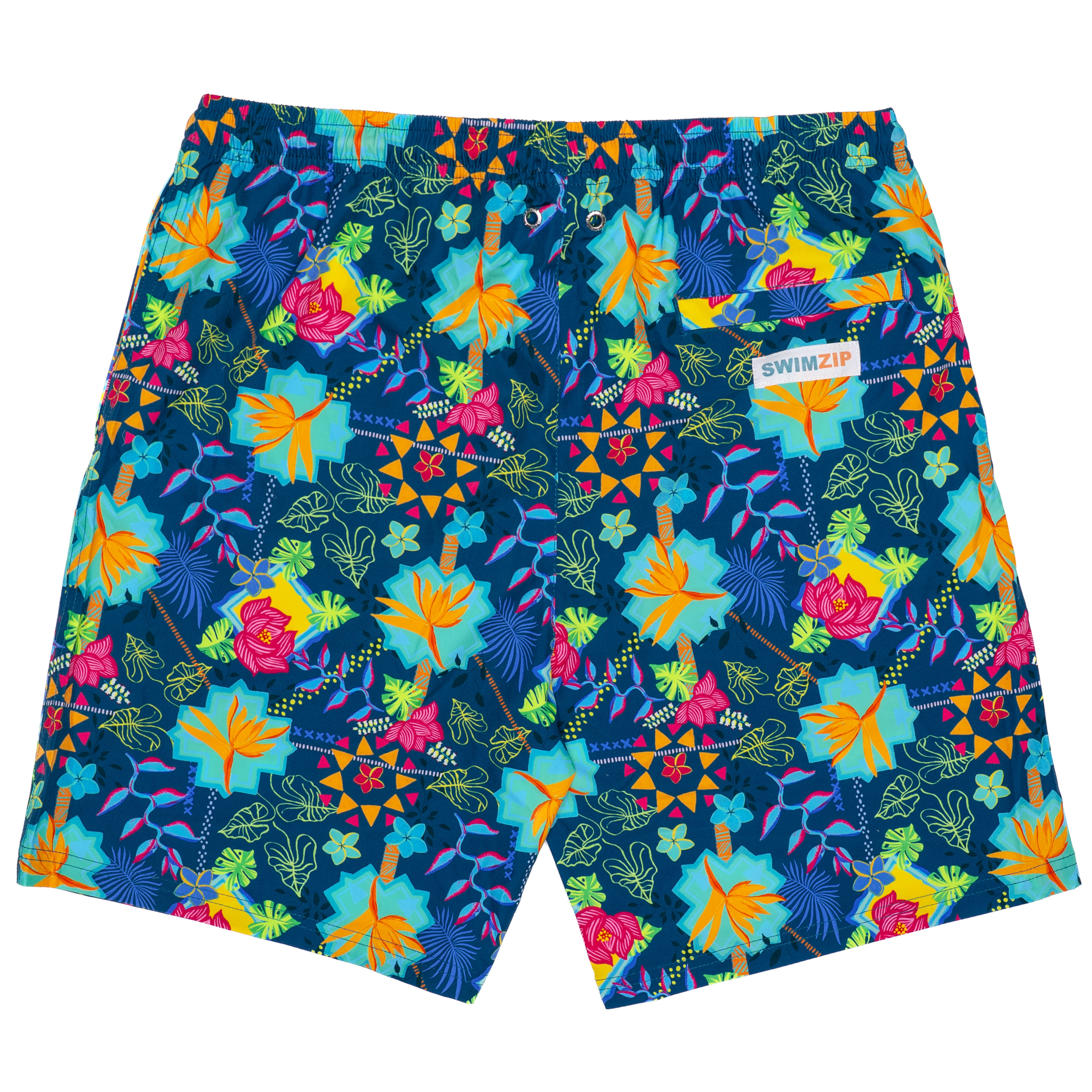 Men's 8" Swim Trunks Boxer Brief Liner | "Summer Max"-SwimZip UPF 50+ Sun Protective Swimwear & UV Zipper Rash Guards-pos15