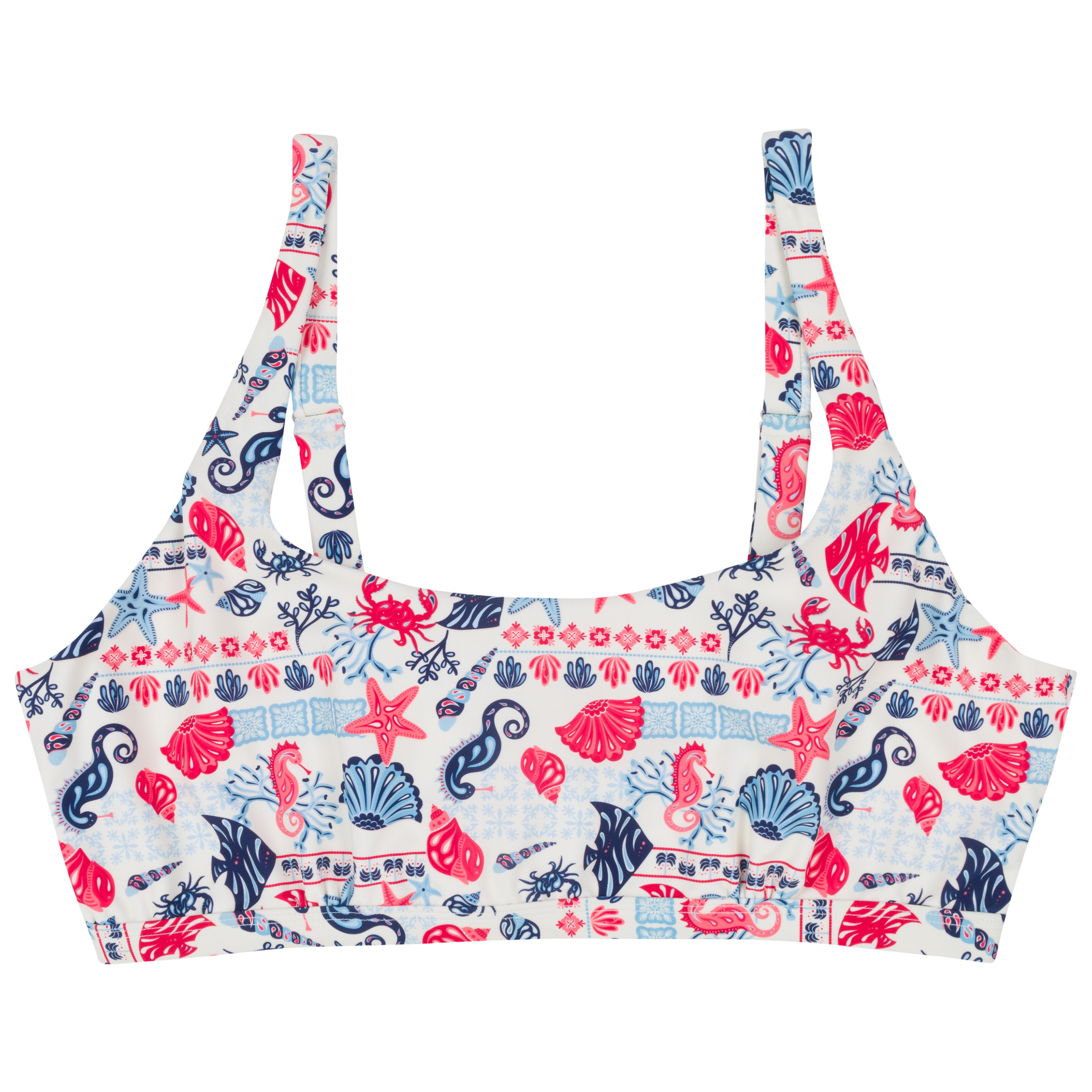 Women's Scoop Neck Bikini Top Plus Size | "Marina"-1X-Marina-SwimZip UPF 50+ Sun Protective Swimwear & UV Zipper Rash Guards-pos1