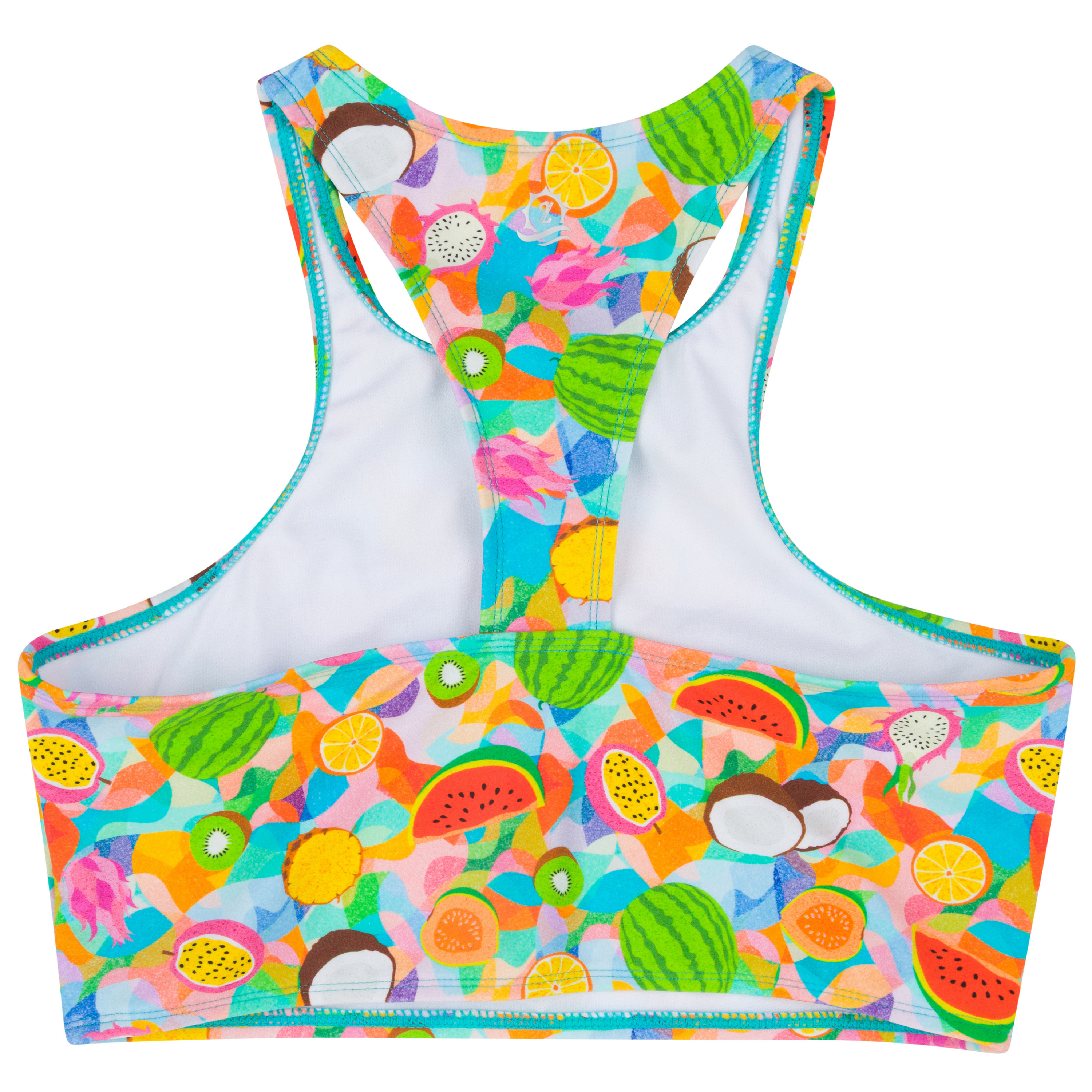 Women's Halter Bikini Top | "Fruit Salad"-SwimZip UPF 50+ Sun Protective Swimwear & UV Zipper Rash Guards-pos15