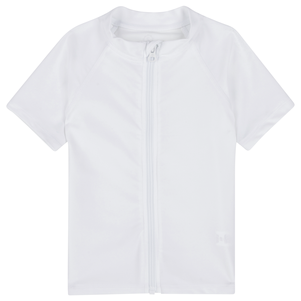 SwimZip Kid's Short Sleeve Rash Guard - Multiple Colors - UPF 50+