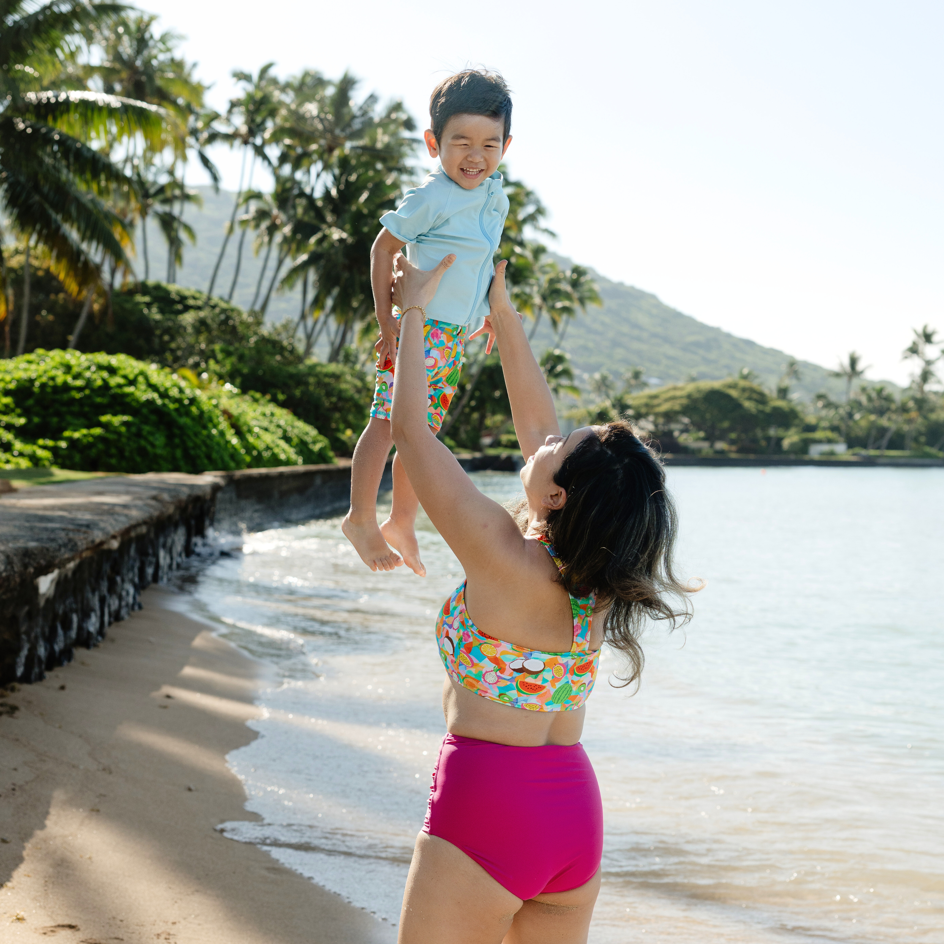 Kids Jammers Swim Shorts | "Fruit Salad"-SwimZip UPF 50+ Sun Protective Swimwear & UV Zipper Rash Guards-pos13