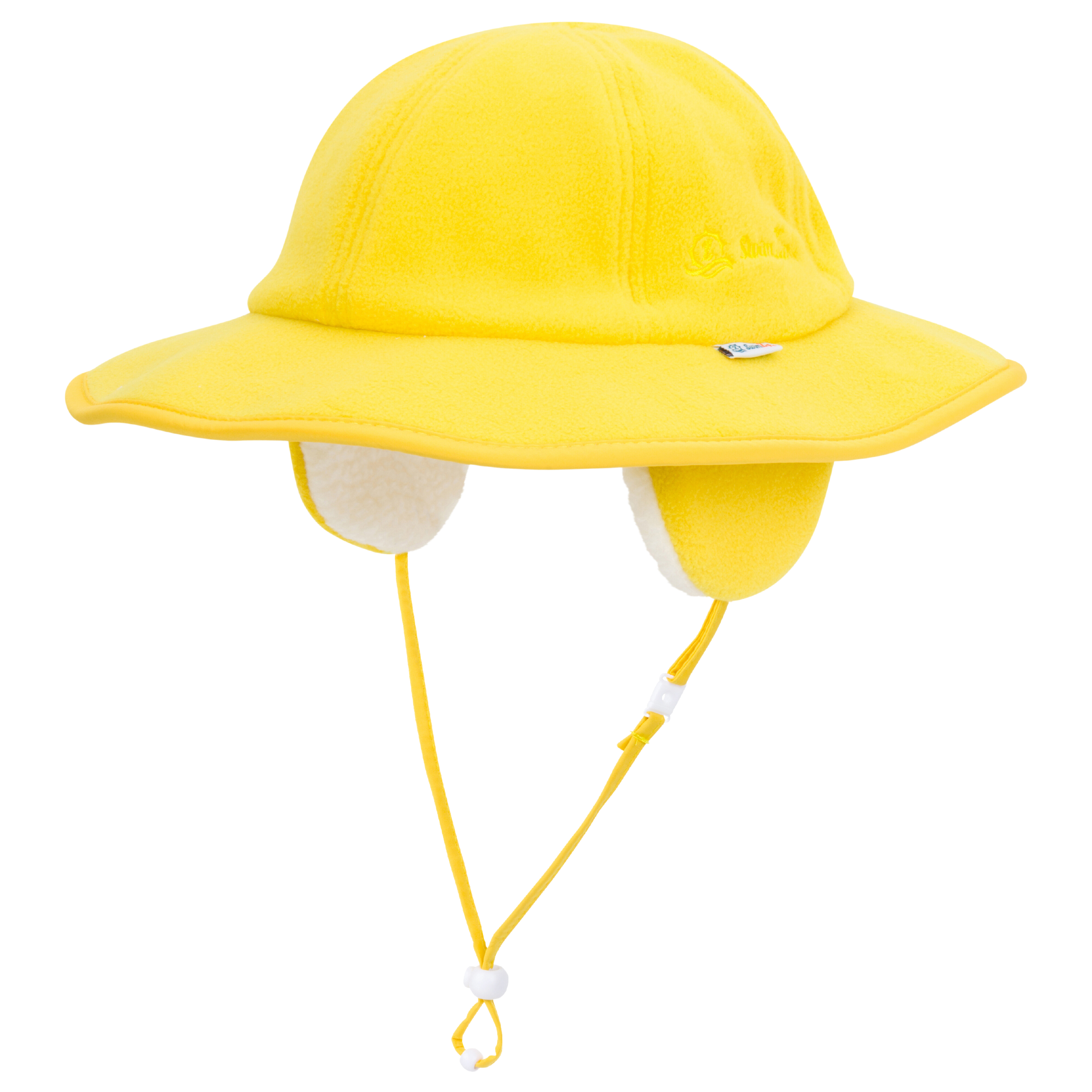 Kids Tundra Ear Flap Fleece Winter Wide Brim Sun Hat - Radiant Yellow-0-6 Month-Radiant Yellow-SwimZip UPF 50+ Sun Protective Swimwear & UV Zipper Rash Guards-pos1