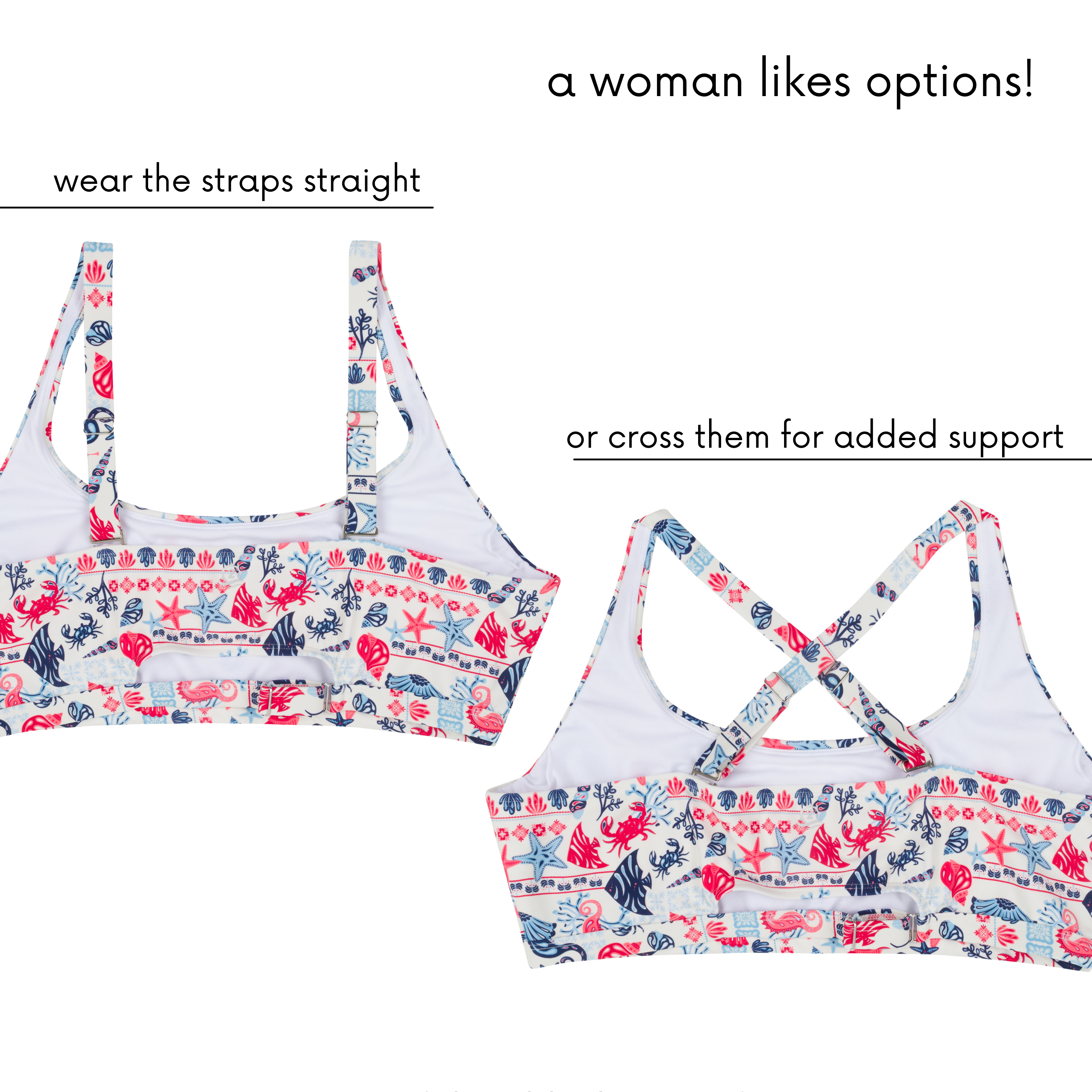 Women's Scoop Neck Bikini Top Plus Size | "Marina"-SwimZip UPF 50+ Sun Protective Swimwear & UV Zipper Rash Guards-pos5