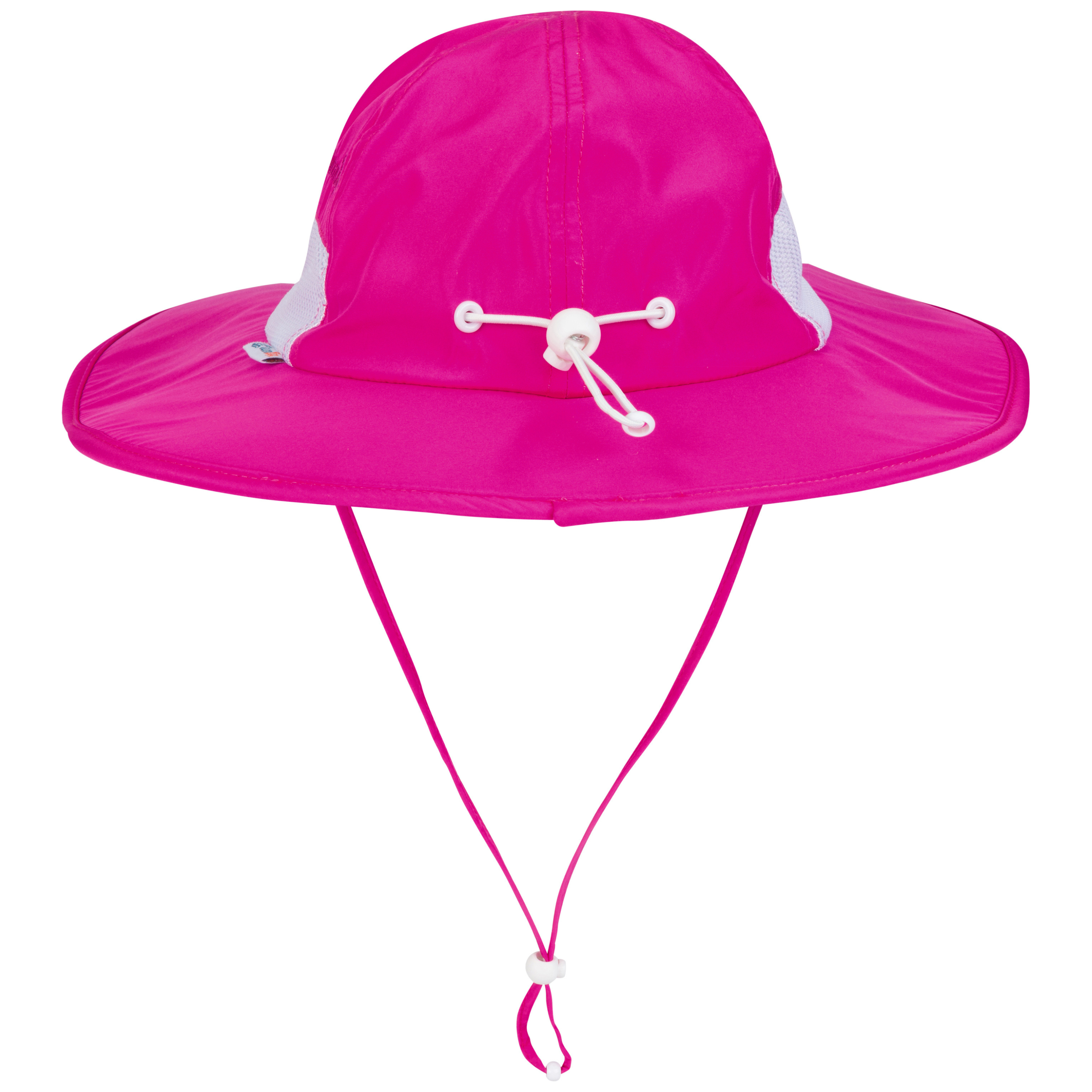 Kids Wide Brim Sun Hat "Fun Sun Day Play Hat" - Manic Magenta-SwimZip UPF 50+ Sun Protective Swimwear & UV Zipper Rash Guards-pos14