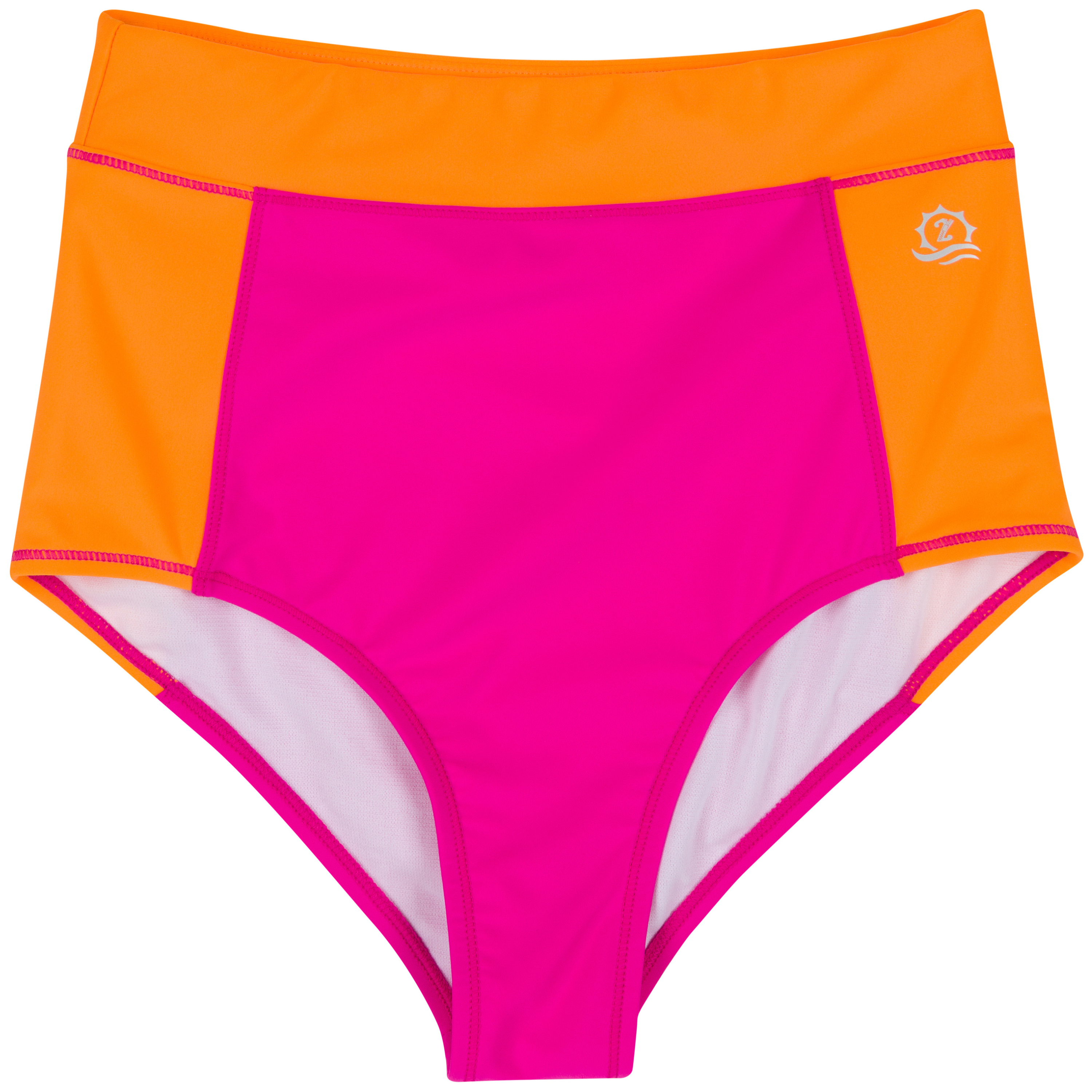 Women's High Waist Bikini Bottoms | "Surge"-XS-Surge-SwimZip UPF 50+ Sun Protective Swimwear & UV Zipper Rash Guards-pos1