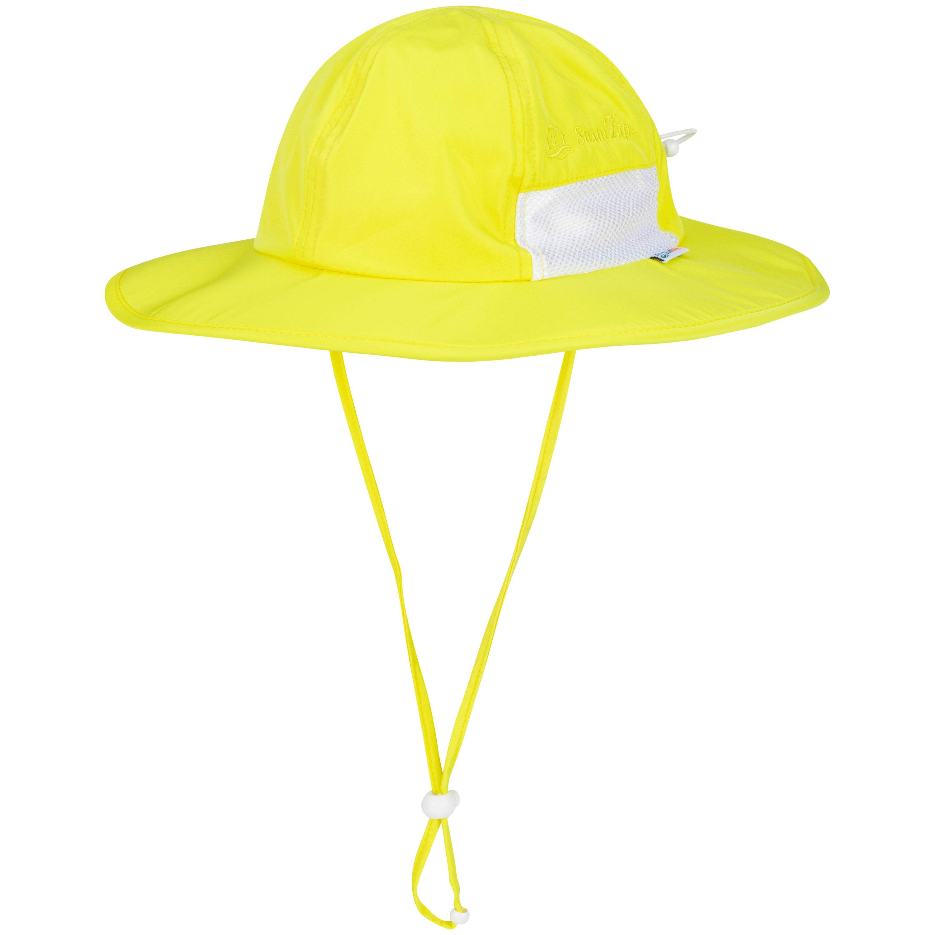 Kids Wide Brim Sun Hat "Fun Sun Day Play Hat" - Sulphur Yellow-0-6 Month-Sulphur-SwimZip UPF 50+ Sun Protective Swimwear & UV Zipper Rash Guards-pos1
