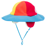 Kids Tundra Ear Flap Fleece Winter Wide Brim Sun Hat - Rainbow-0-6 Month-Rainbow-SwimZip UPF 50+ Sun Protective Swimwear & UV Zipper Rash Guards-pos1