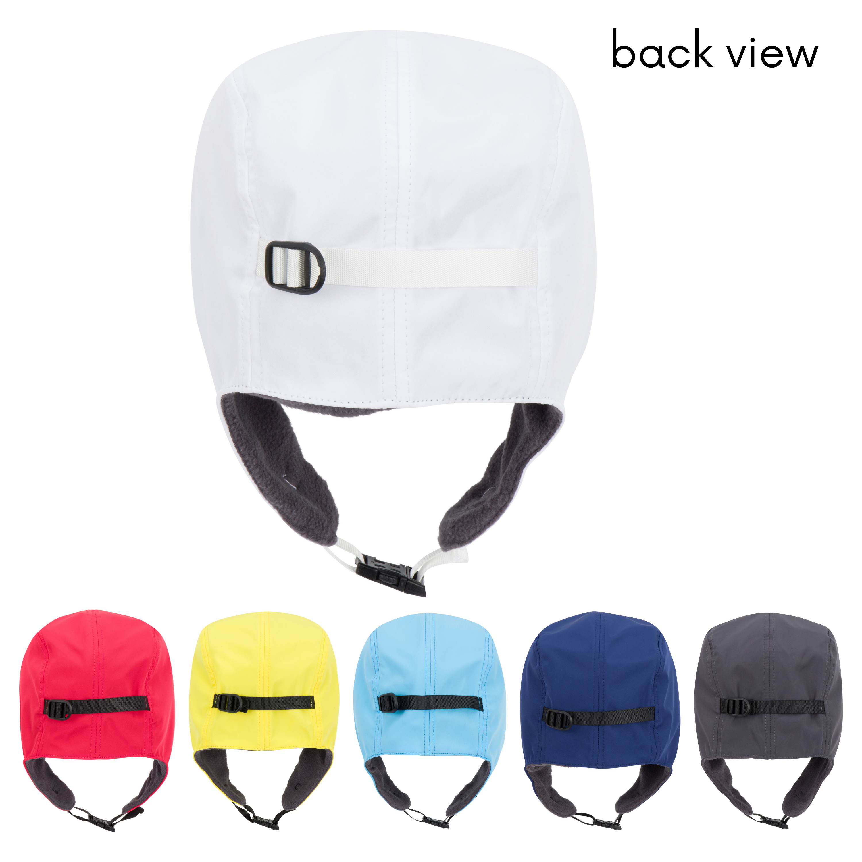 Adult Arctic Chill Winter Convertible Sun Hat | White-Adult-White-SwimZip UPF 50+ Sun Protective Swimwear & UV Zipper Rash Guards-pos11