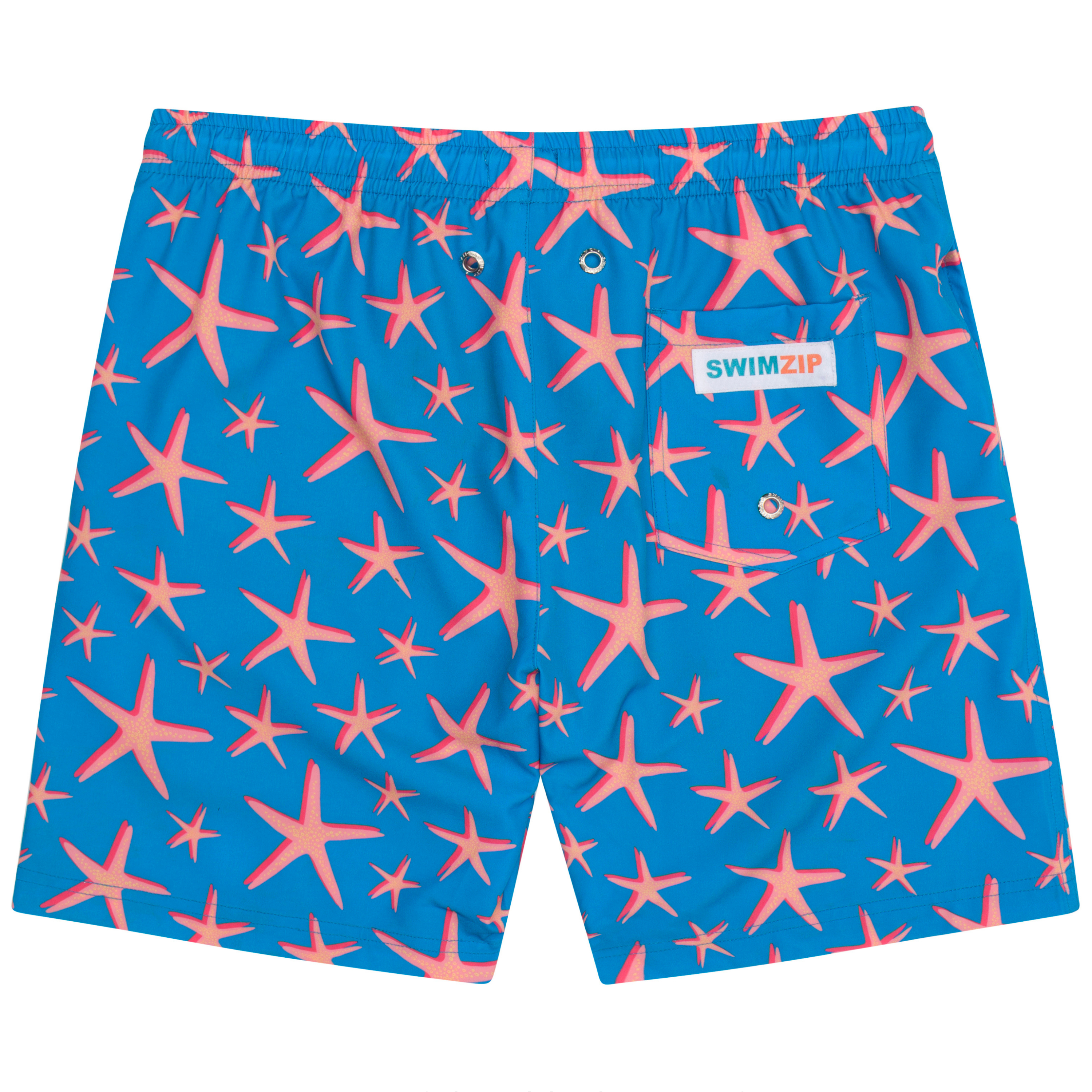 Boys Swim Trunks Boxer Brief Liner (sizes 6-14) | “Starfish"-SwimZip UPF 50+ Sun Protective Swimwear & UV Zipper Rash Guards-pos12