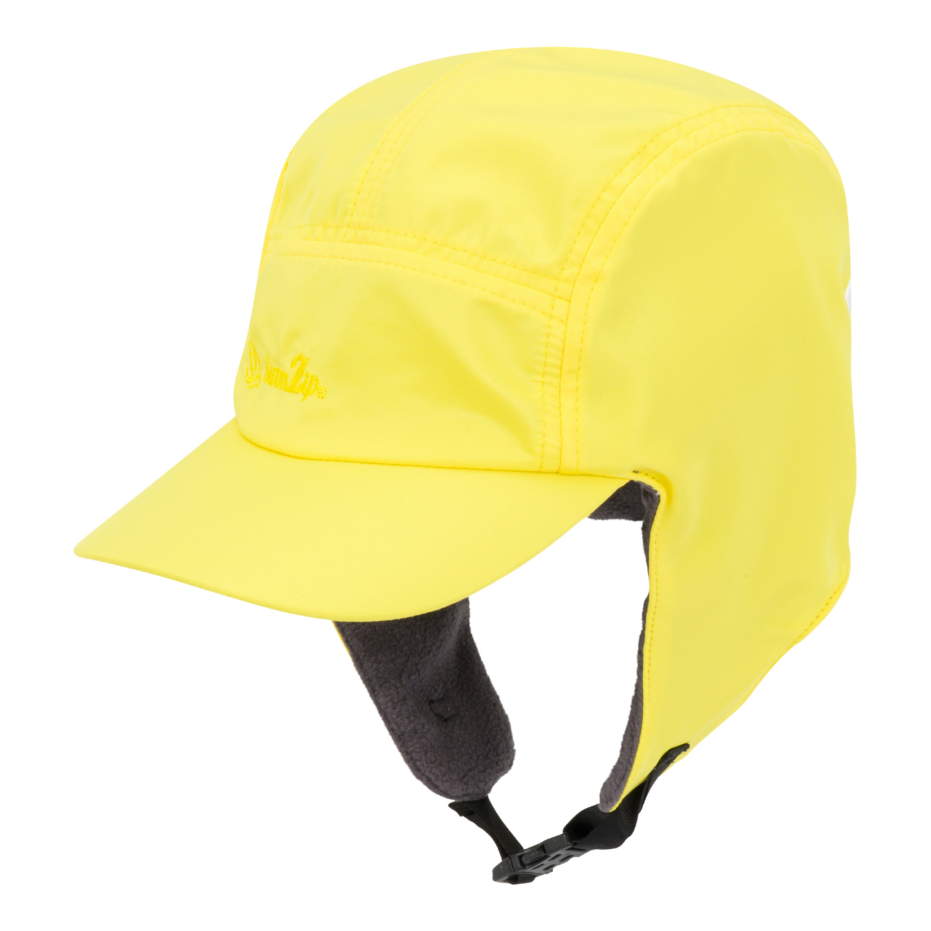 Kids Arctic Chill Winter Convertible Sun Hat - Yellow-0-6 Month-Yellow-SwimZip UPF 50+ Sun Protective Swimwear & UV Zipper Rash Guards-pos1