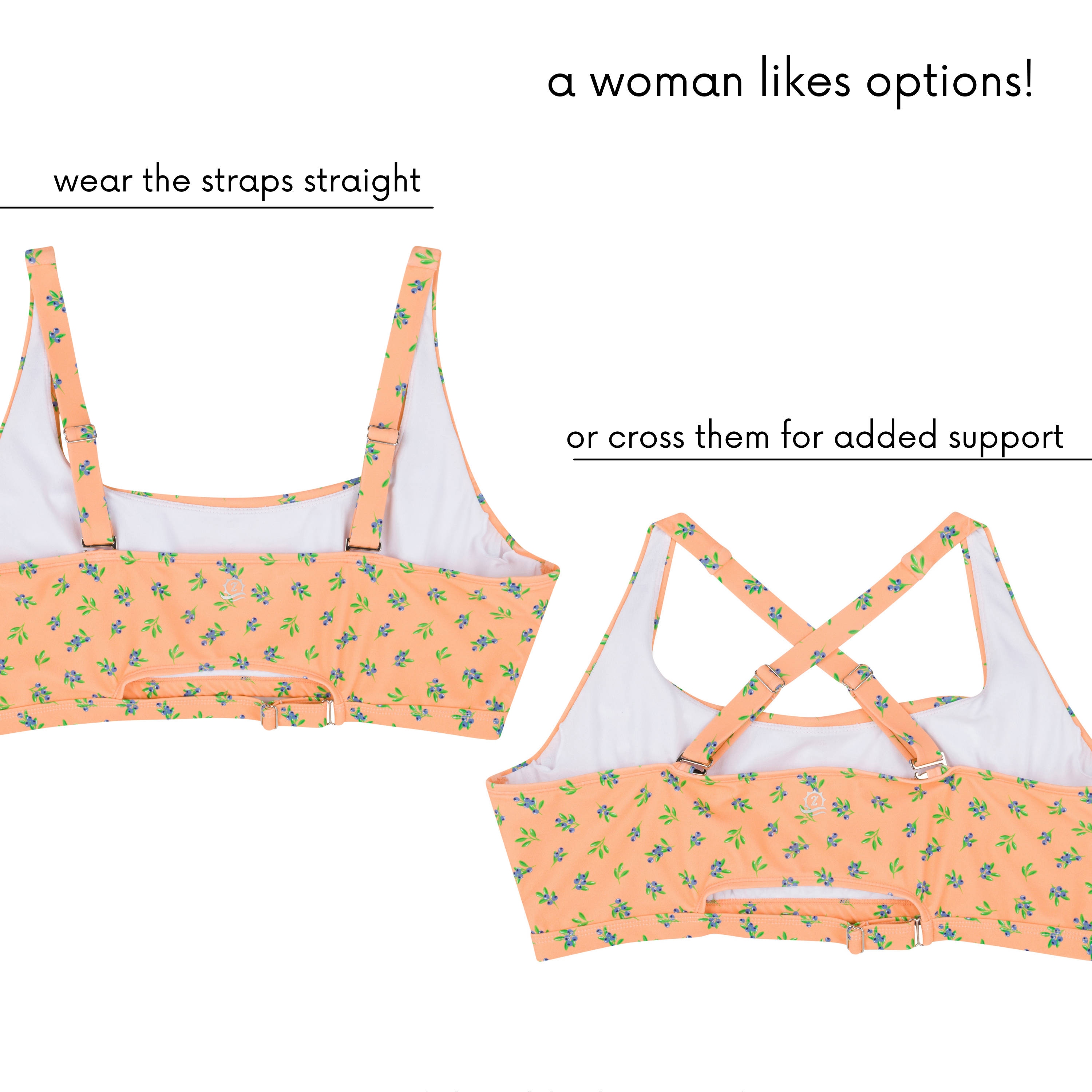 Women's Scoop Neck Bikini Top Plus Size | "Berry Bliss"-SwimZip UPF 50+ Sun Protective Swimwear & UV Zipper Rash Guards-pos4