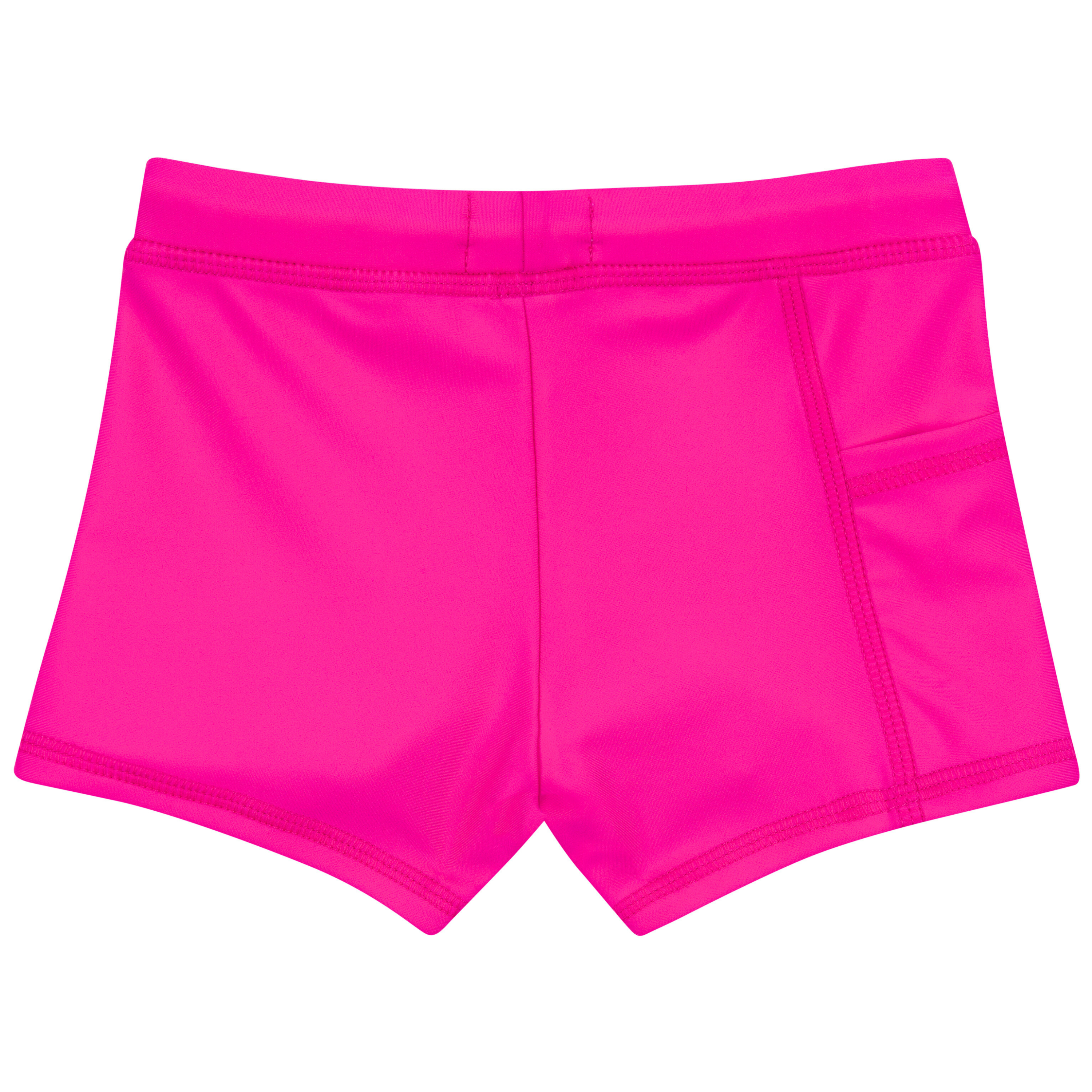 Kids Euro Swim Shorties | "Manic Magenta"-SwimZip UPF 50+ Sun Protective Swimwear & UV Zipper Rash Guards-pos9