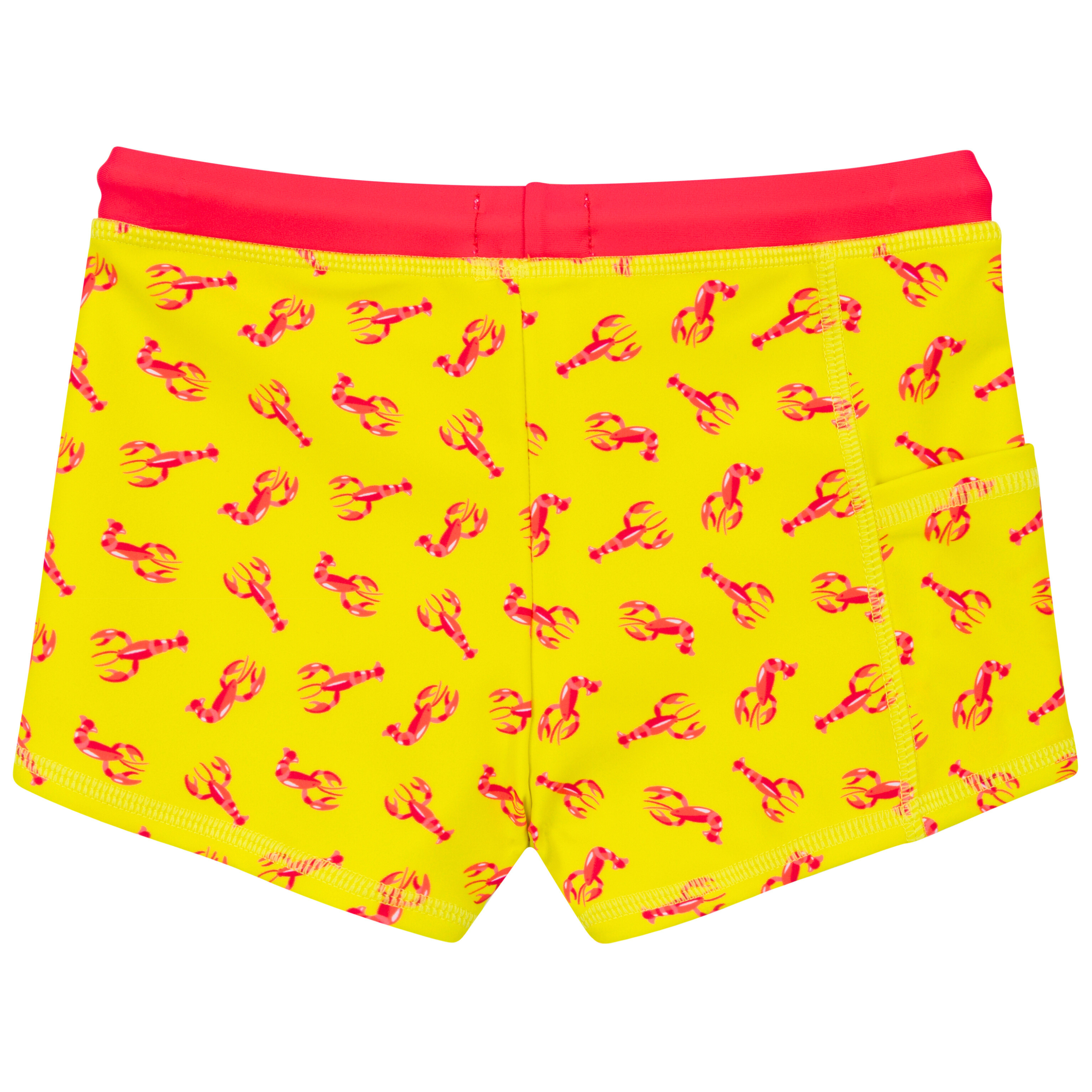 Kids Euro Swim Shorties | "Lobster"-SwimZip UPF 50+ Sun Protective Swimwear & UV Zipper Rash Guards-pos6