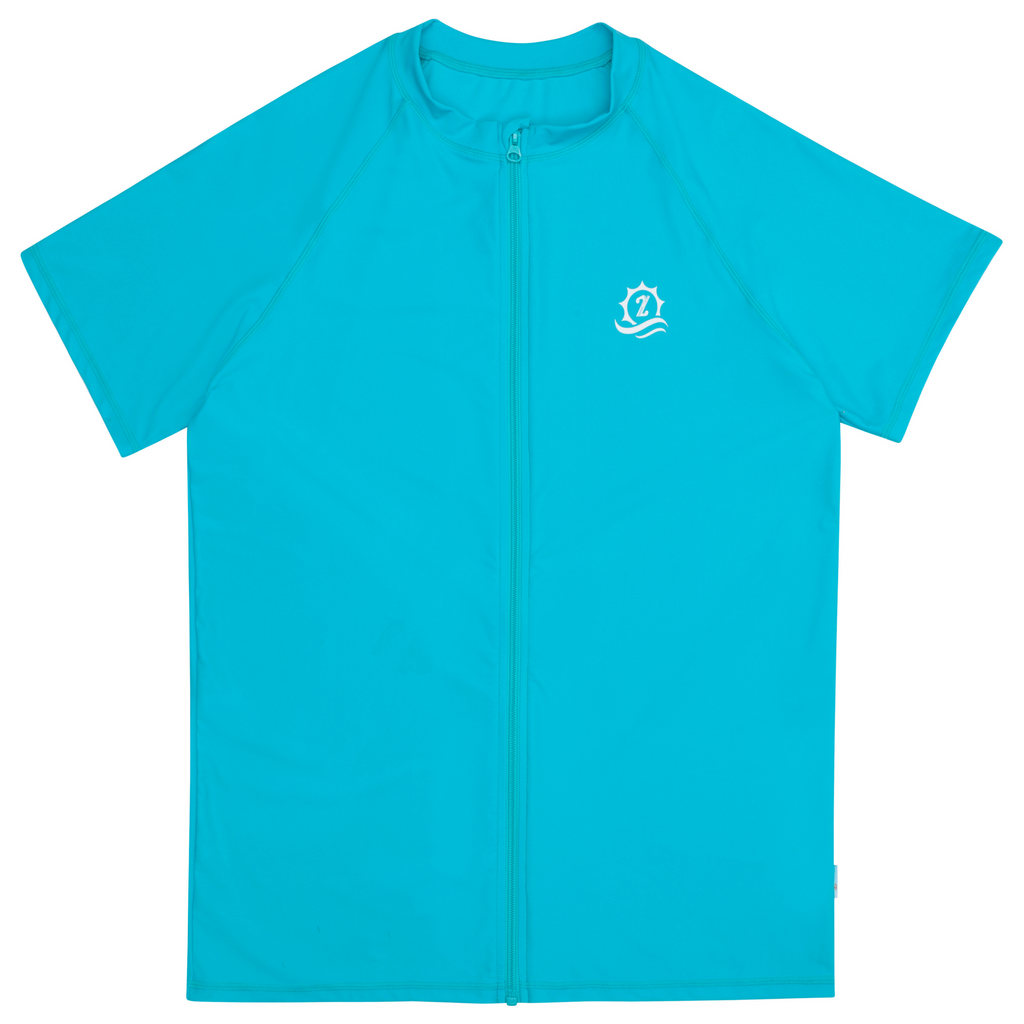 RASH ショートボード Men's Short Sleeve Rash Guard | “Scuba Blue”