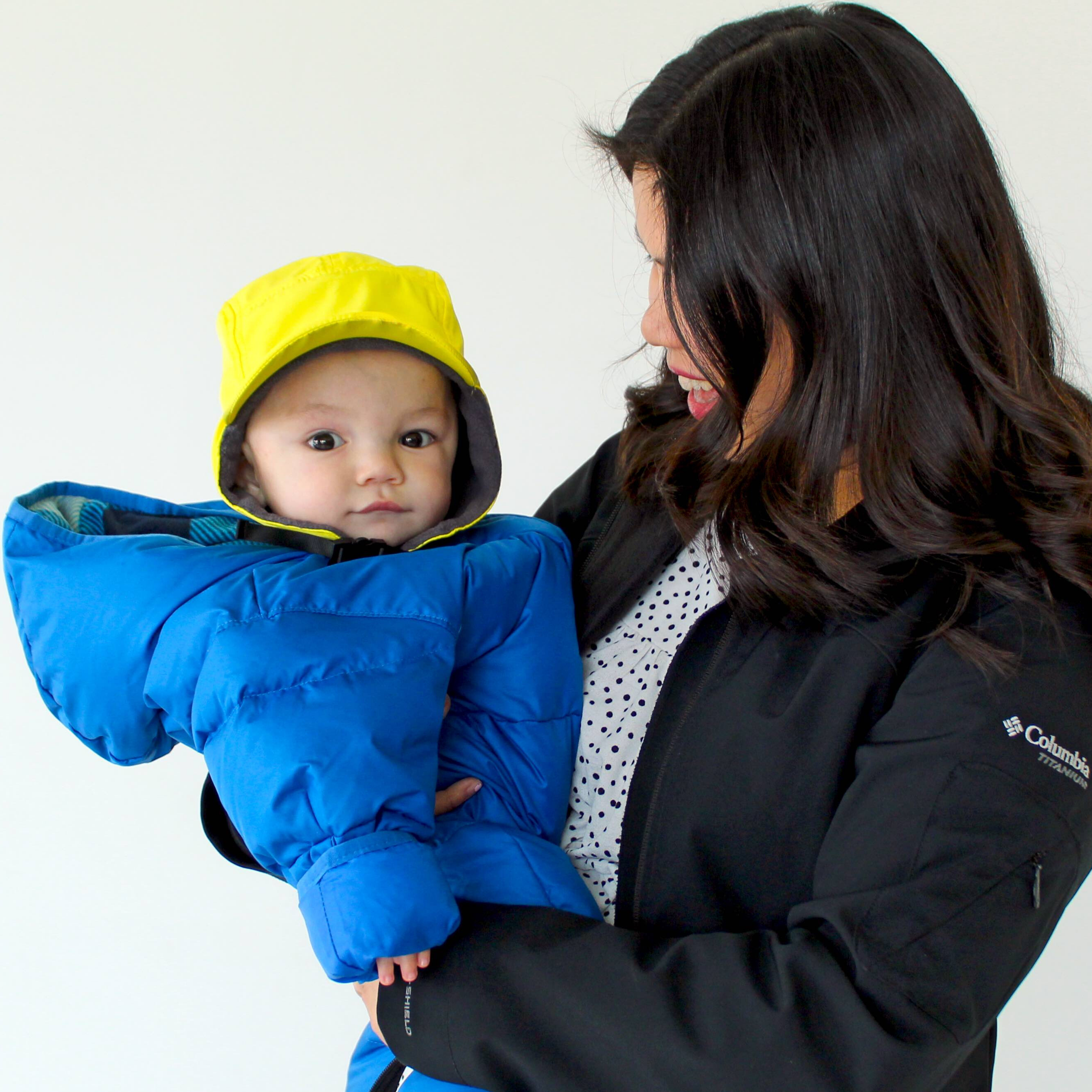 Kids Arctic Chill Winter Convertible Sun Hat - Yellow-SwimZip UPF 50+ Sun Protective Swimwear & UV Zipper Rash Guards-pos5