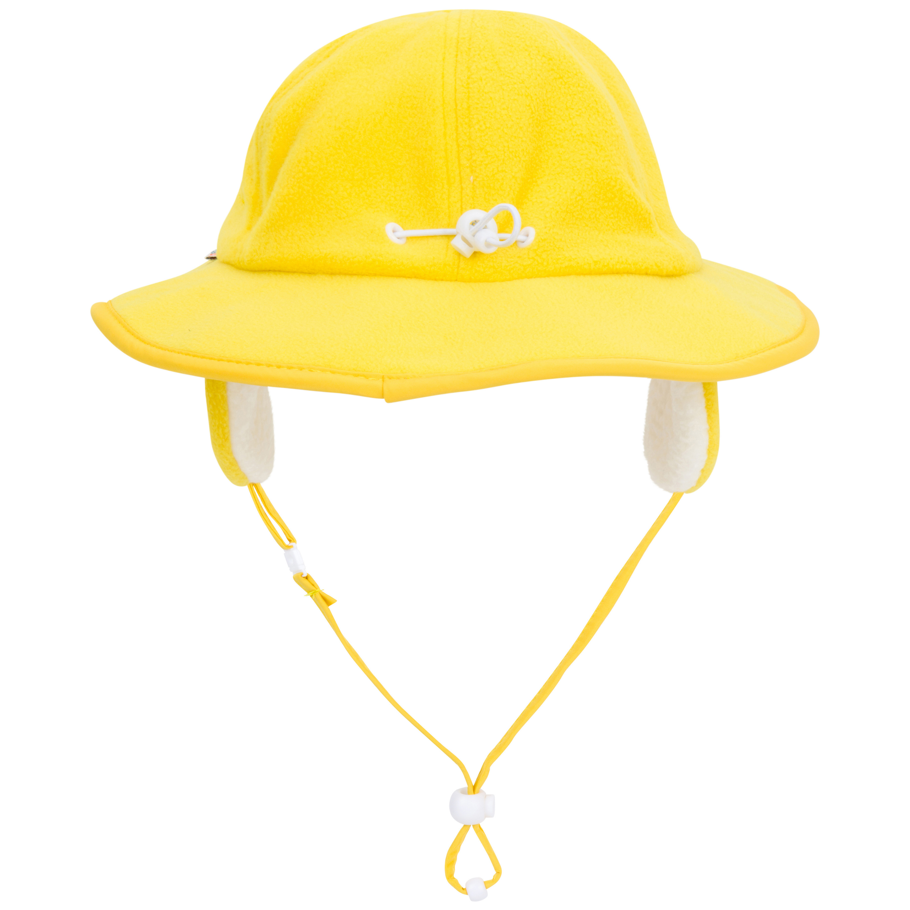 Kids Tundra Ear Flap Fleece Winter Wide Brim Sun Hat - Radiant Yellow-SwimZip UPF 50+ Sun Protective Swimwear & UV Zipper Rash Guards-pos8