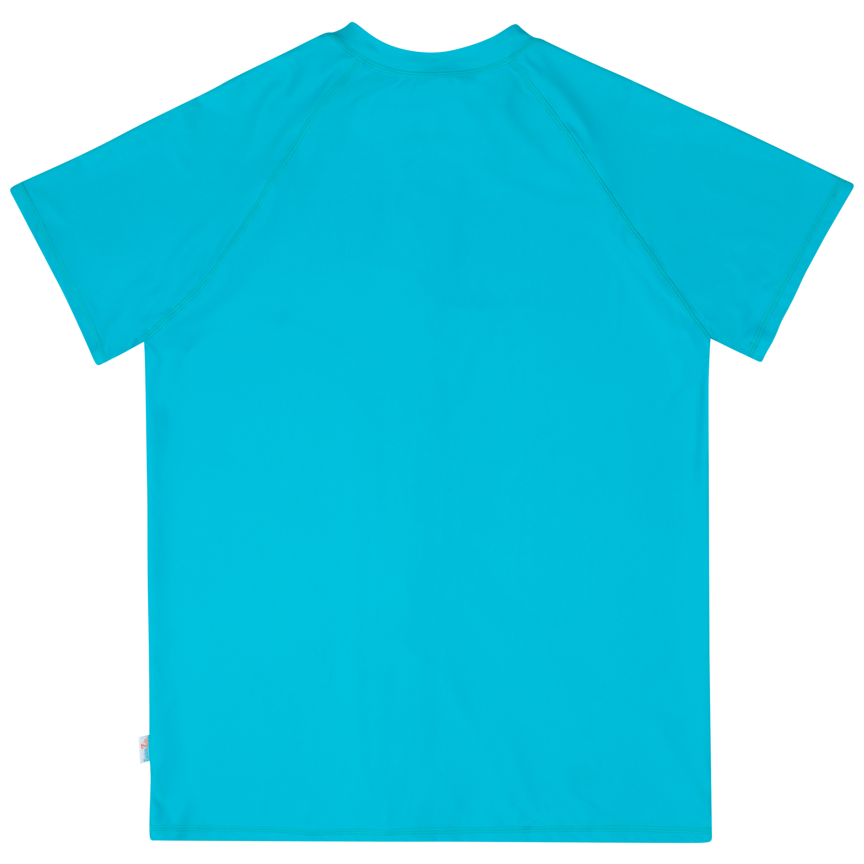 Men's Short Sleeve Rash Guard | “Scuba Blue”-SwimZip UPF 50+ Sun Protective Swimwear & UV Zipper Rash Guards-pos2