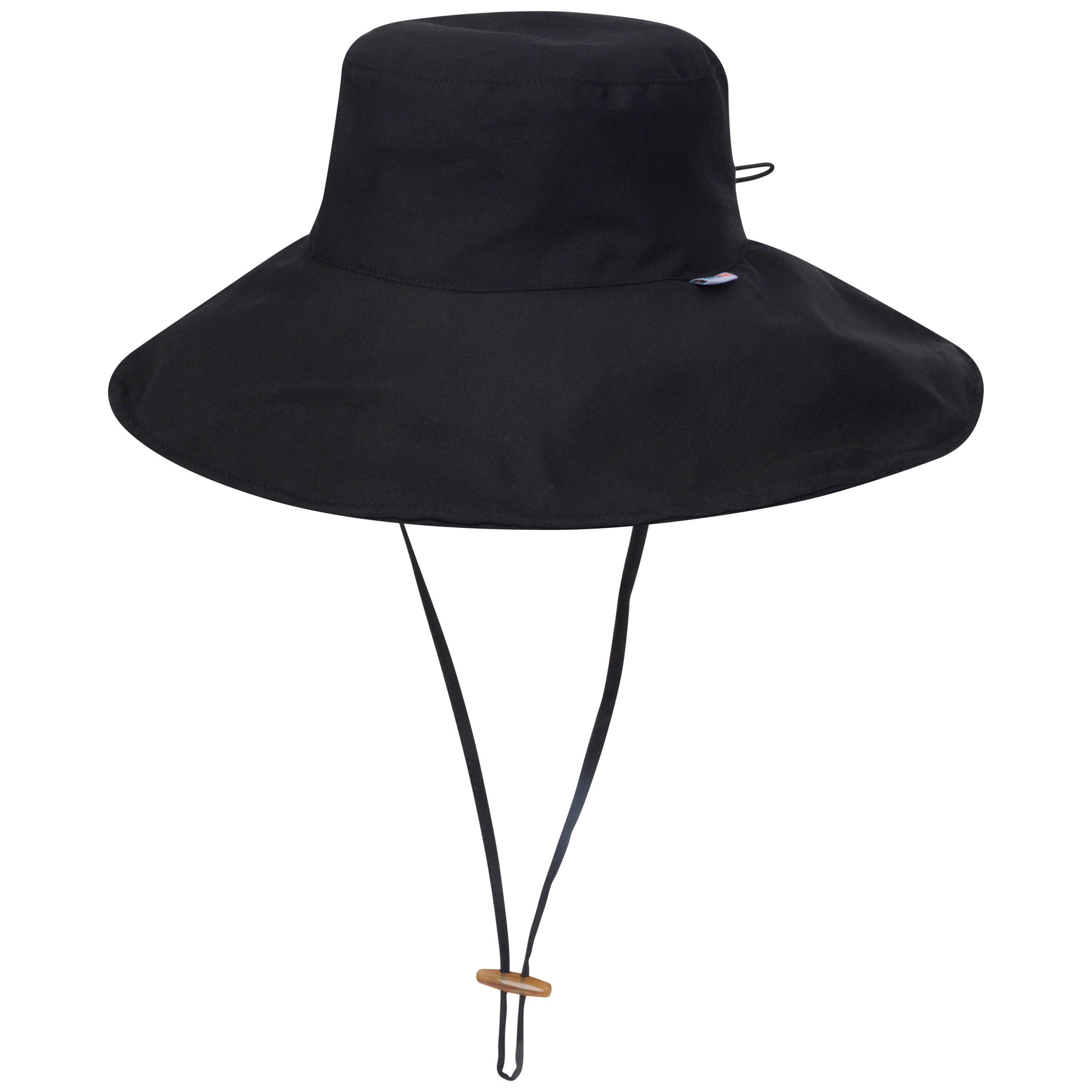 SwimZip Women's Wide Brim Sun Hat - Black - UPF 50+ Sun Protection