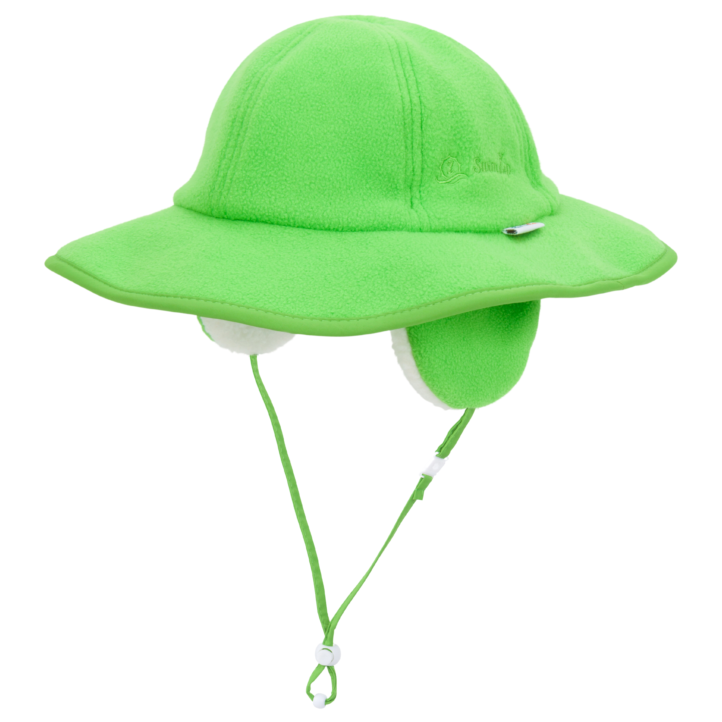 Kids Tundra Ear Flap Fleece Winter Wide Brim Sun Hat - Evergreen-0-6 Month-Evergreen-SwimZip UPF 50+ Sun Protective Swimwear & UV Zipper Rash Guards-pos1