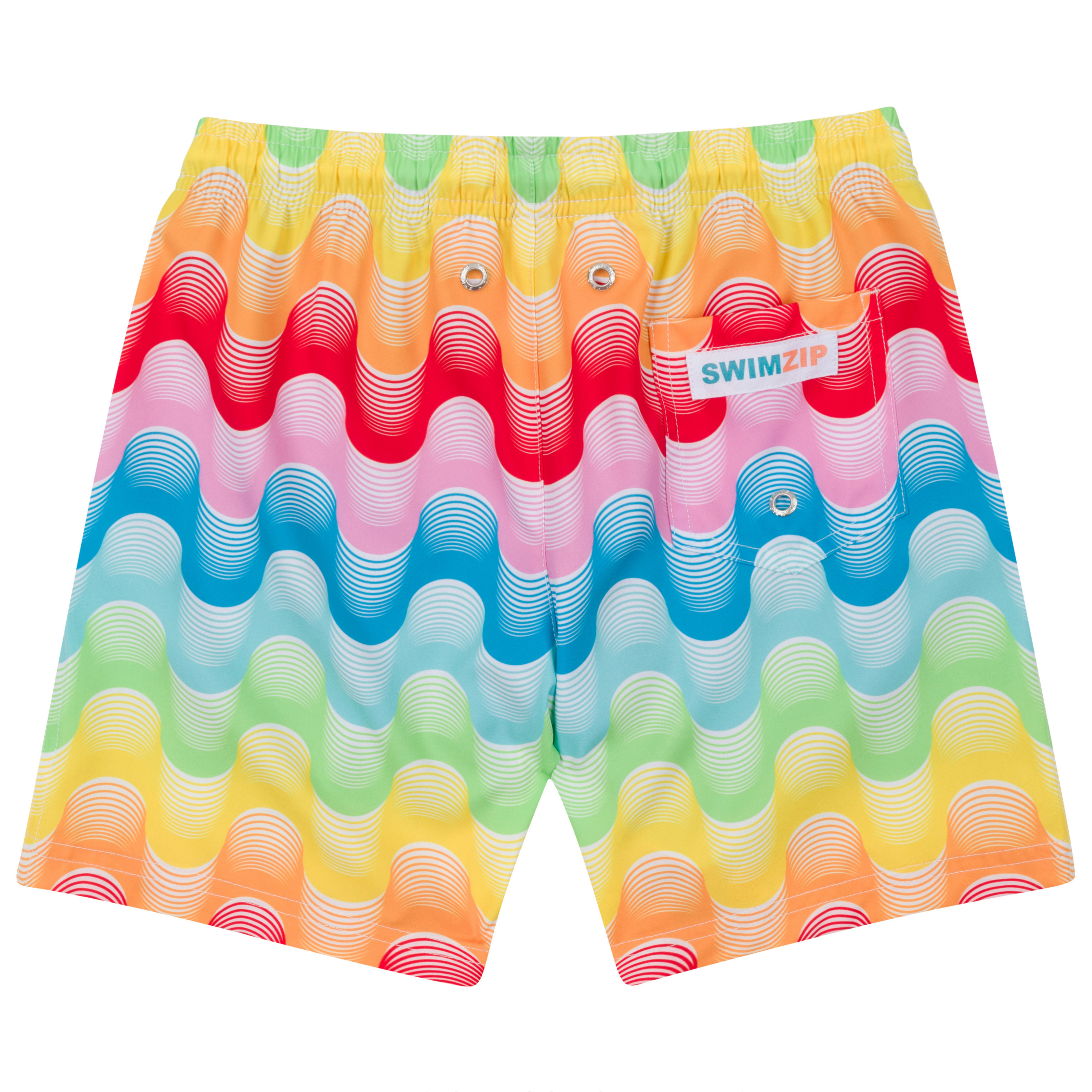 Boys Swim Trunks Boxer Brief Liner (sizes 6-14) | “Surf's Up"-SwimZip UPF 50+ Sun Protective Swimwear & UV Zipper Rash Guards-pos10