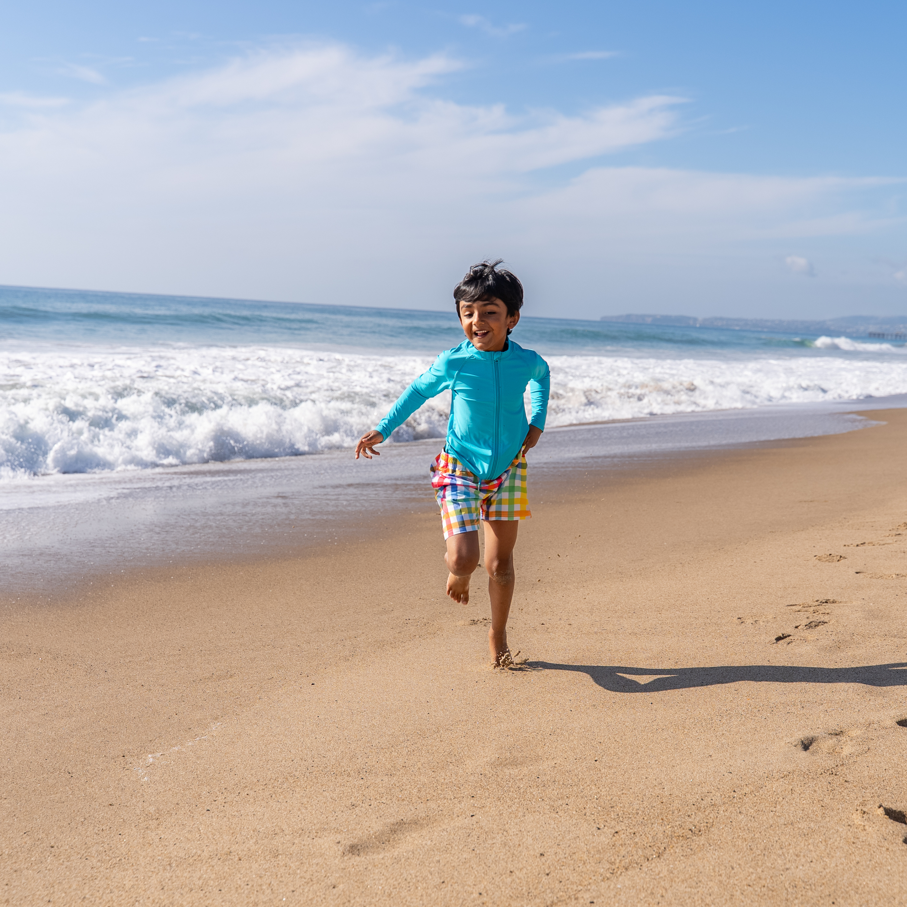 Boys Swim Trunks Boxer Brief Liner (sizes 6-14) | “Picnic Party"-SwimZip UPF 50+ Sun Protective Swimwear & UV Zipper Rash Guards-pos12