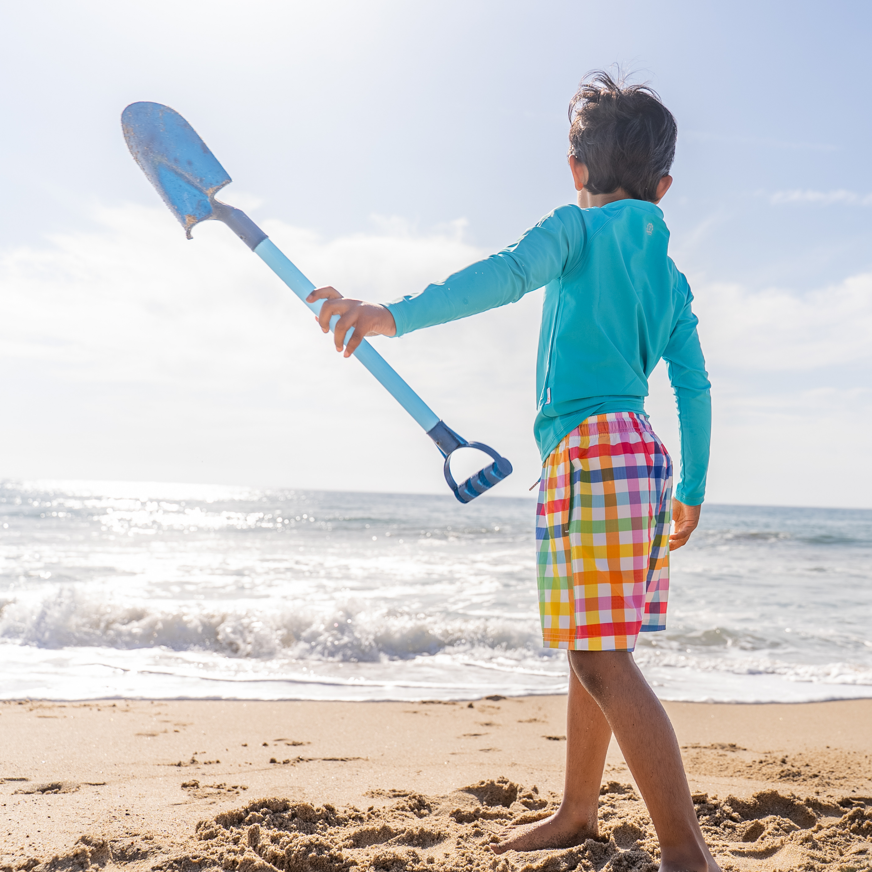 Boys Swim Trunks Boxer Brief Liner (sizes 6-14) | “Picnic Party"-SwimZip UPF 50+ Sun Protective Swimwear & UV Zipper Rash Guards-pos13