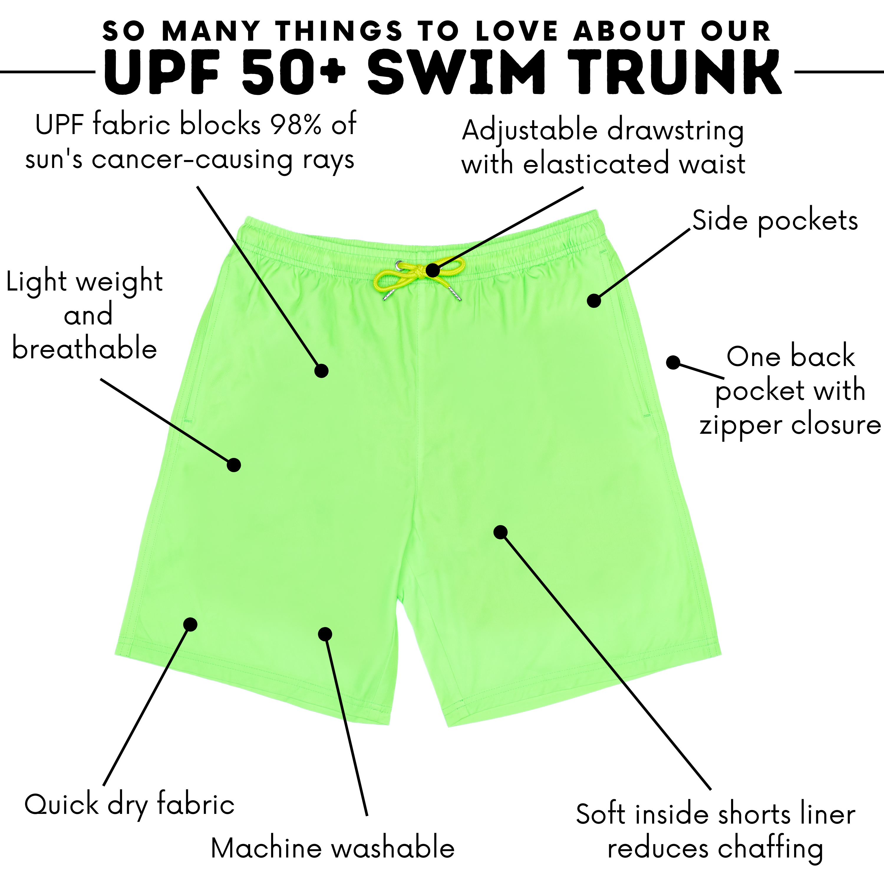 Men's 8" Swim Trunks Boxer Brief Liner | "Volt"-SwimZip UPF 50+ Sun Protective Swimwear & UV Zipper Rash Guards-pos4