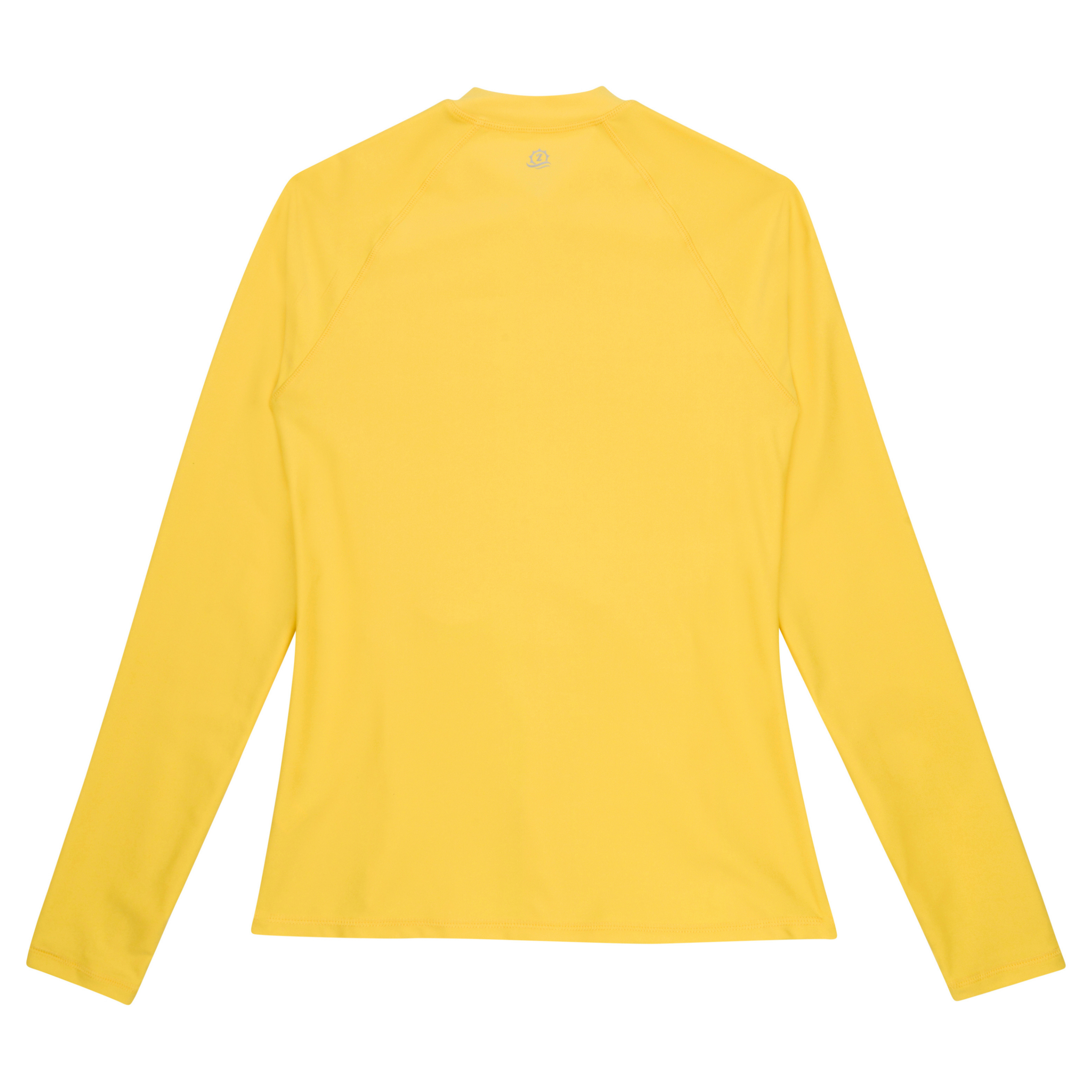 Women's Long Sleeve Rash Guard with Pockets | "Yellow"-SwimZip UPF 50+ Sun Protective Swimwear & UV Zipper Rash Guards-pos11