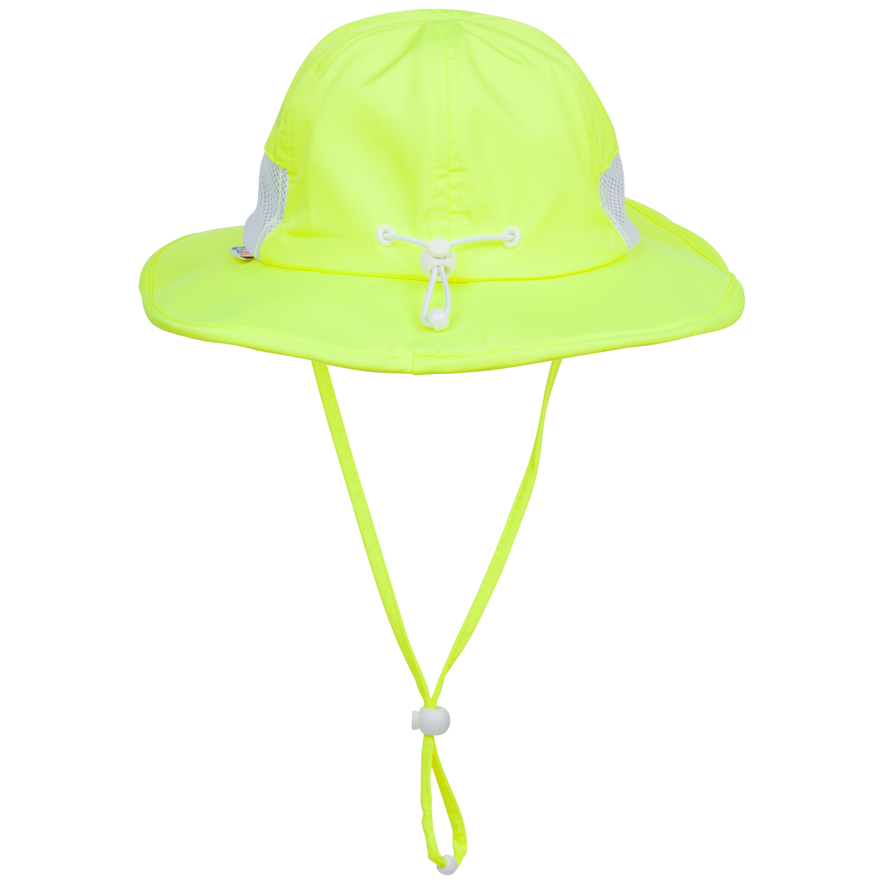 Kids Wide Brim Sun Hat "Fun Sun Day Play Hat" - Neon Lemon Yellow-SwimZip UPF 50+ Sun Protective Swimwear & UV Zipper Rash Guards-pos14