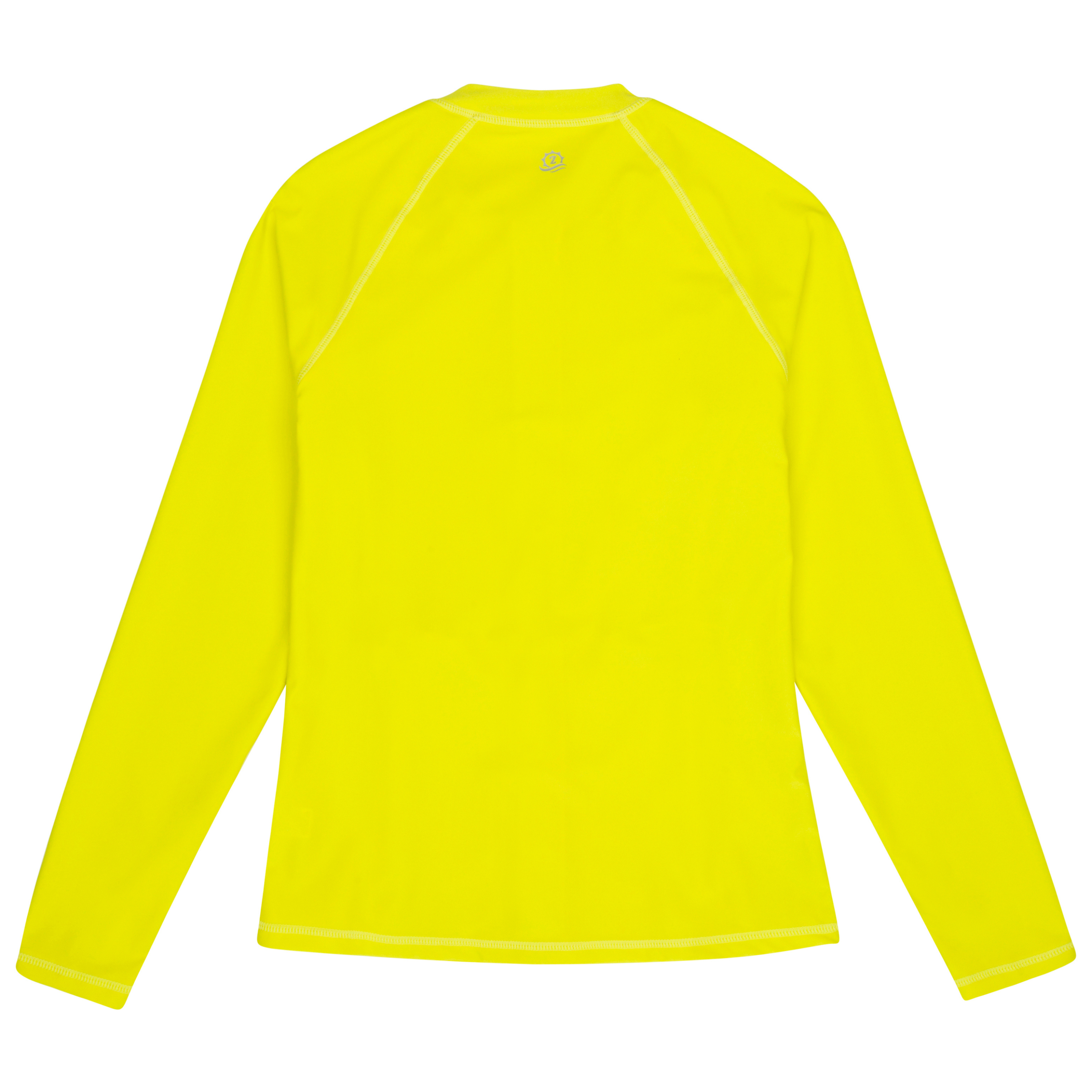 Women's Long Sleeve Rash Guard with Pockets | "Sulphur Yellow"-SwimZip UPF 50+ Sun Protective Swimwear & UV Zipper Rash Guards-pos6