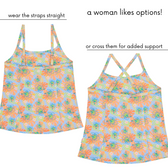 Women’s Strappy A-Line Tankini Top | “Tropadelic”