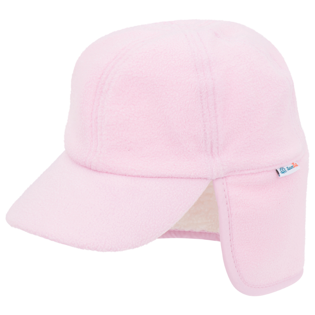 Kids Frosty Fleece Winter Flap Hat - Frosted Pink