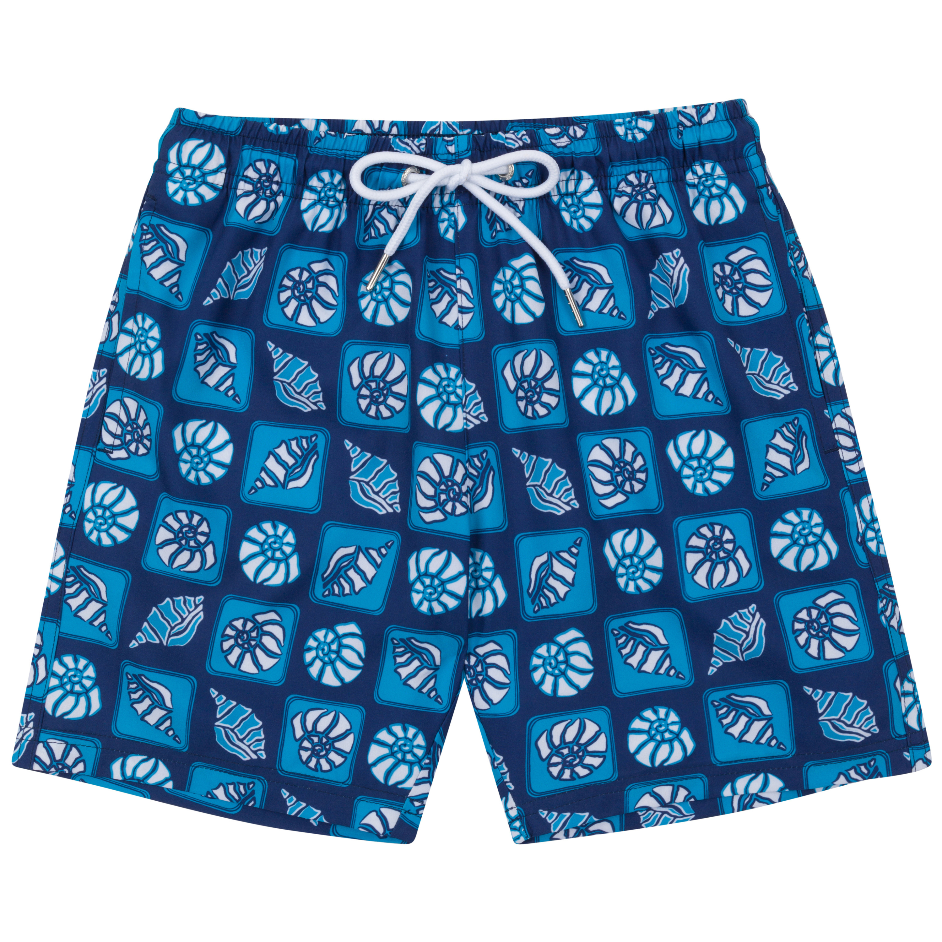 Boys Swim Trunks Boxer Brief Liner (sizes 6-14) | “Coastal"-6-8-Coastal-SwimZip UPF 50+ Sun Protective Swimwear & UV Zipper Rash Guards-pos1