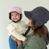 Kids Arctic Chill Winter Convertible Sun Hat - Pink-SwimZip UPF 50+ Sun Protective Swimwear & UV Zipper Rash Guards-pos7