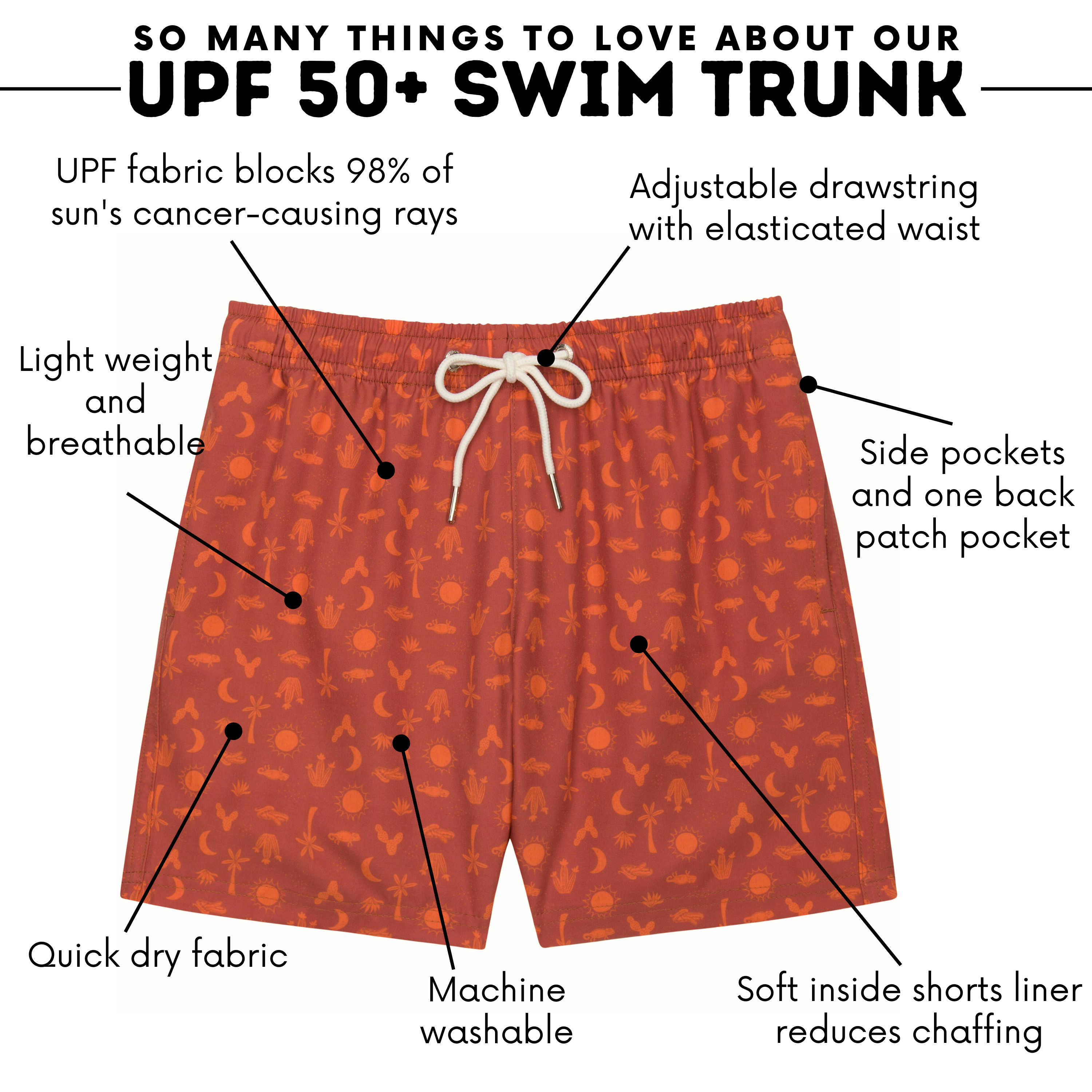 Boys Swim Trunks Boxer Brief Liner (sizes 6-14) | “Desert"-SwimZip UPF 50+ Sun Protective Swimwear & UV Zipper Rash Guards-pos4