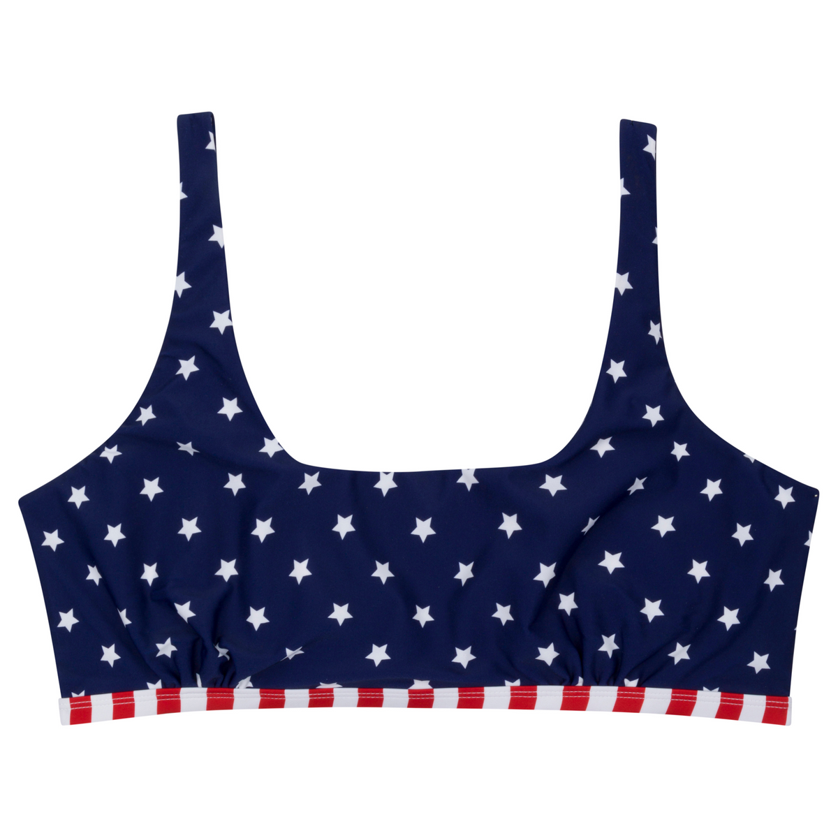 Women's Scoop Neck Bikini Top Plus Size | 