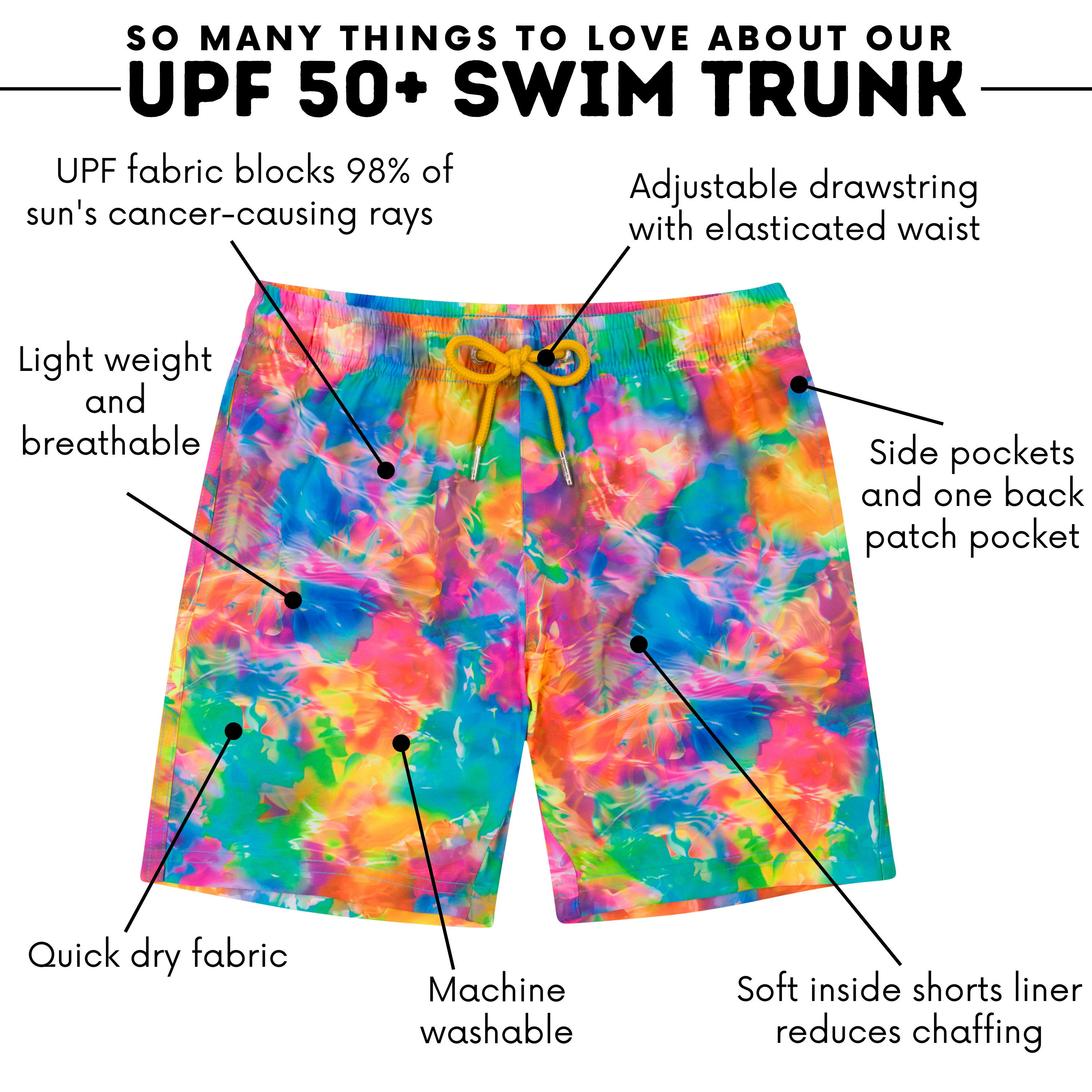 Boys Swim Trunks Boxer Brief Liner (sizes 6-14) | “Impressions"-SwimZip UPF 50+ Sun Protective Swimwear & UV Zipper Rash Guards-pos4