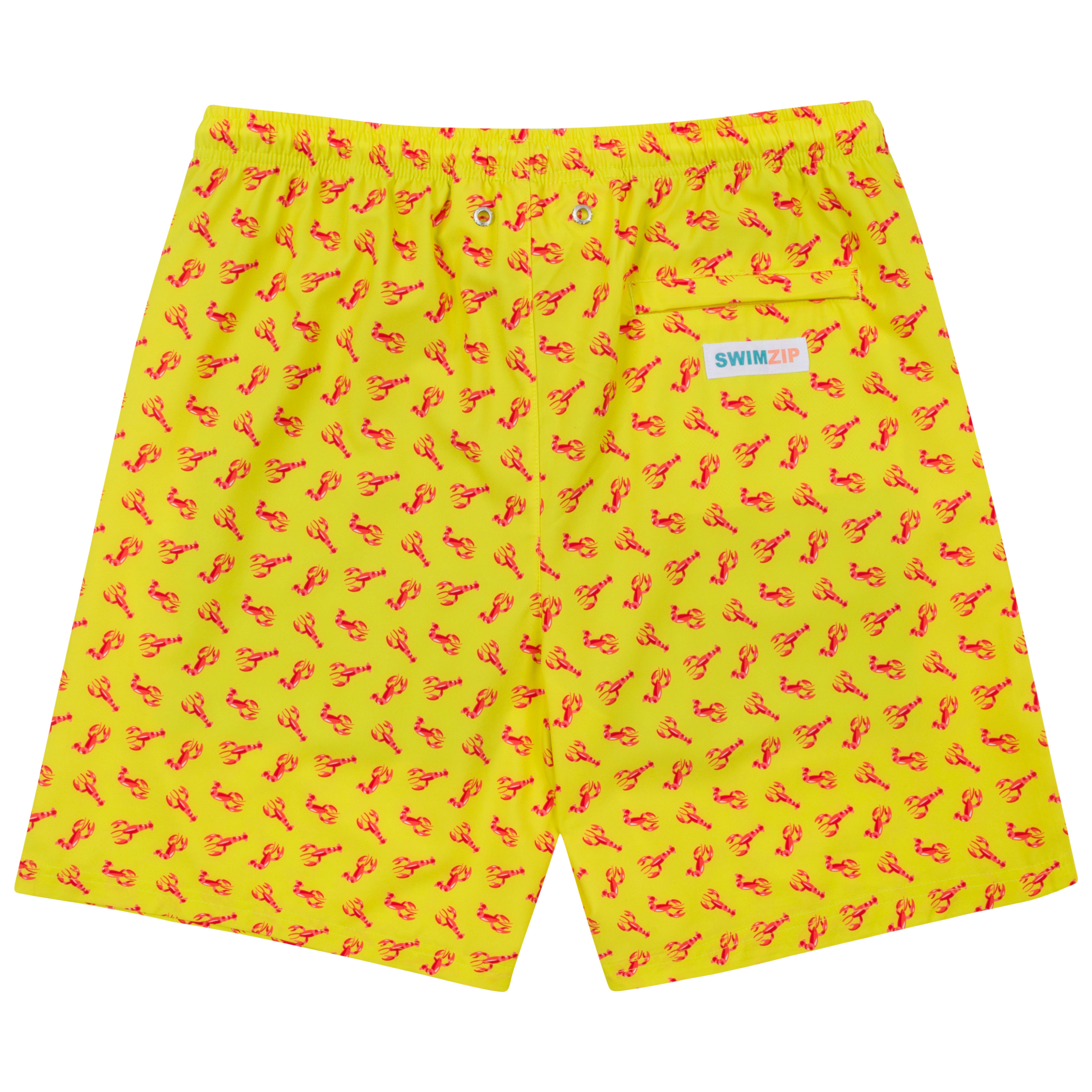 Men's 8" Swim Trunks Boxer Brief Liner | "Lobster"-SwimZip UPF 50+ Sun Protective Swimwear & UV Zipper Rash Guards-pos9