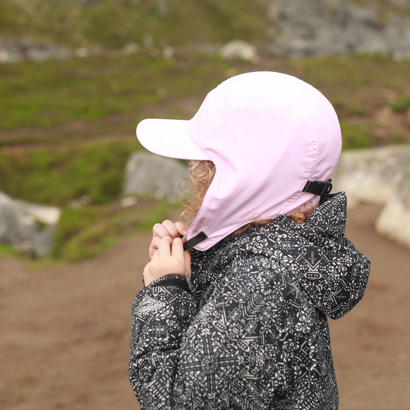 Kids Arctic Chill Winter Convertible Sun Hat - Pink-SwimZip UPF 50+ Sun Protective Swimwear & UV Zipper Rash Guards-pos10