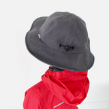Kids Tundra Ear Flap Fleece Winter Wide Brim Sun Hat - Slate-SwimZip UPF 50+ Sun Protective Swimwear & UV Zipper Rash Guards-pos12