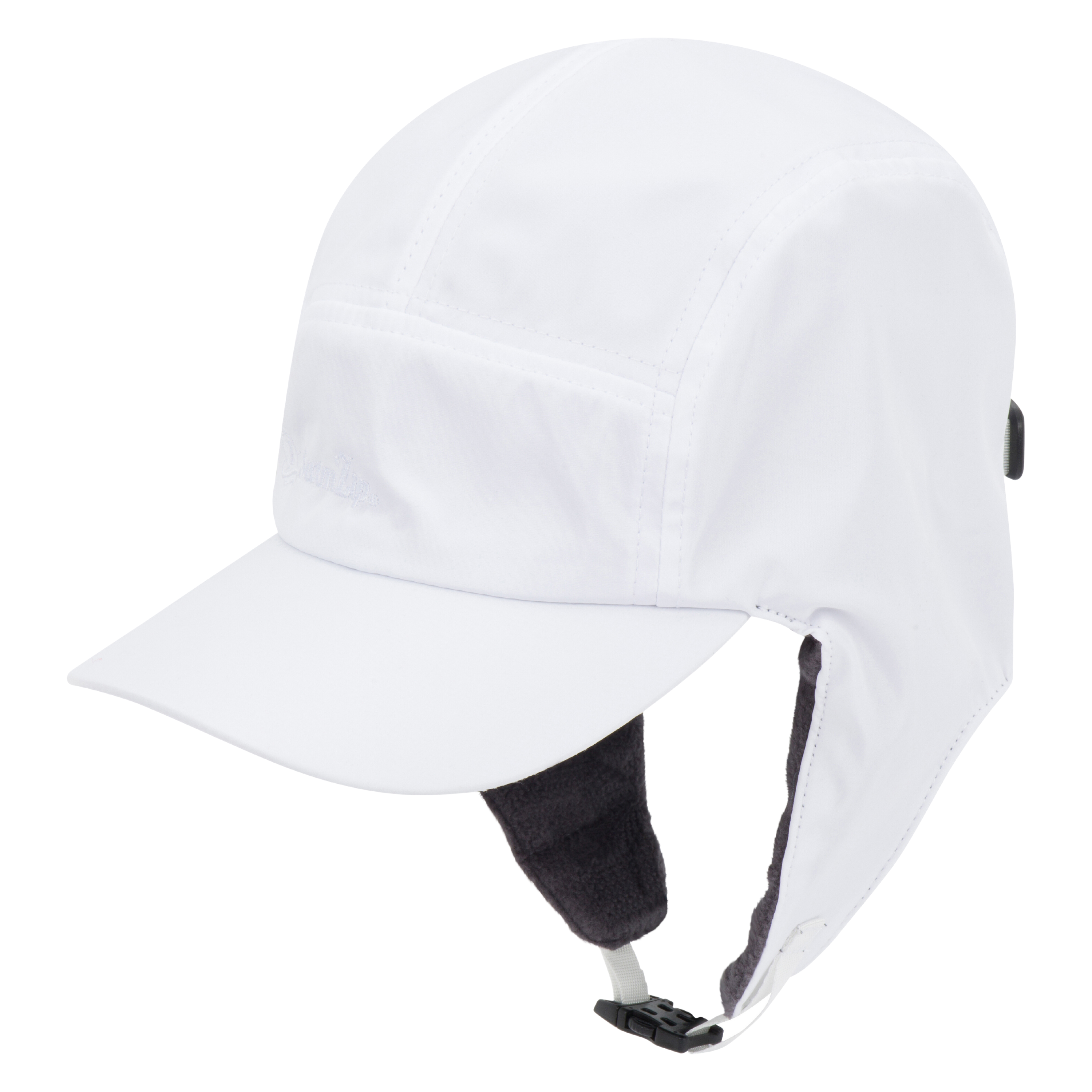Adult Arctic Chill Winter Convertible Sun Hat | White-Adult-White-SwimZip UPF 50+ Sun Protective Swimwear & UV Zipper Rash Guards-pos1