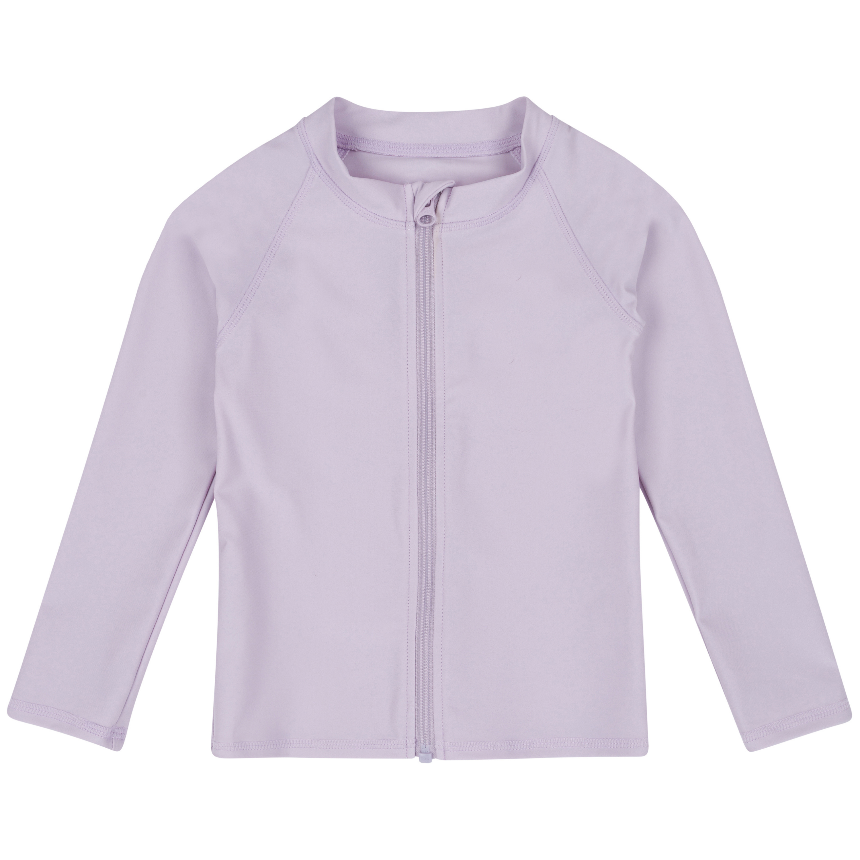 Kids UPF 50+ Long Sleeve Zipper Rash Guard Swim Shirt | "Orchid"-6-12 Month-Orchid-SwimZip UPF 50+ Sun Protective Swimwear & UV Zipper Rash Guards-pos1