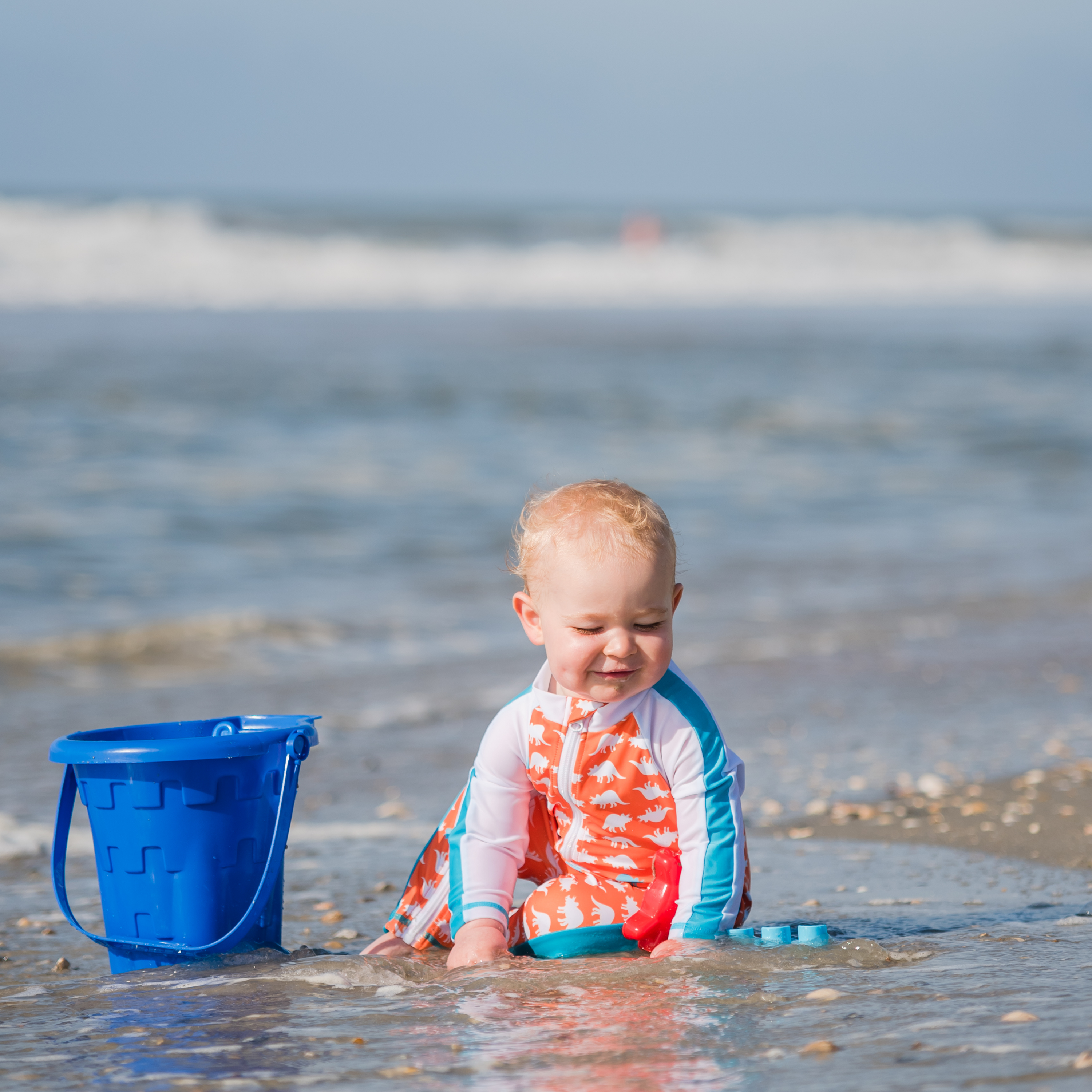 Sunsuit - Long Sleeve Romper Swimsuit | "Dino-Mite"-SwimZip UPF 50+ Sun Protective Swimwear & UV Zipper Rash Guards-pos8