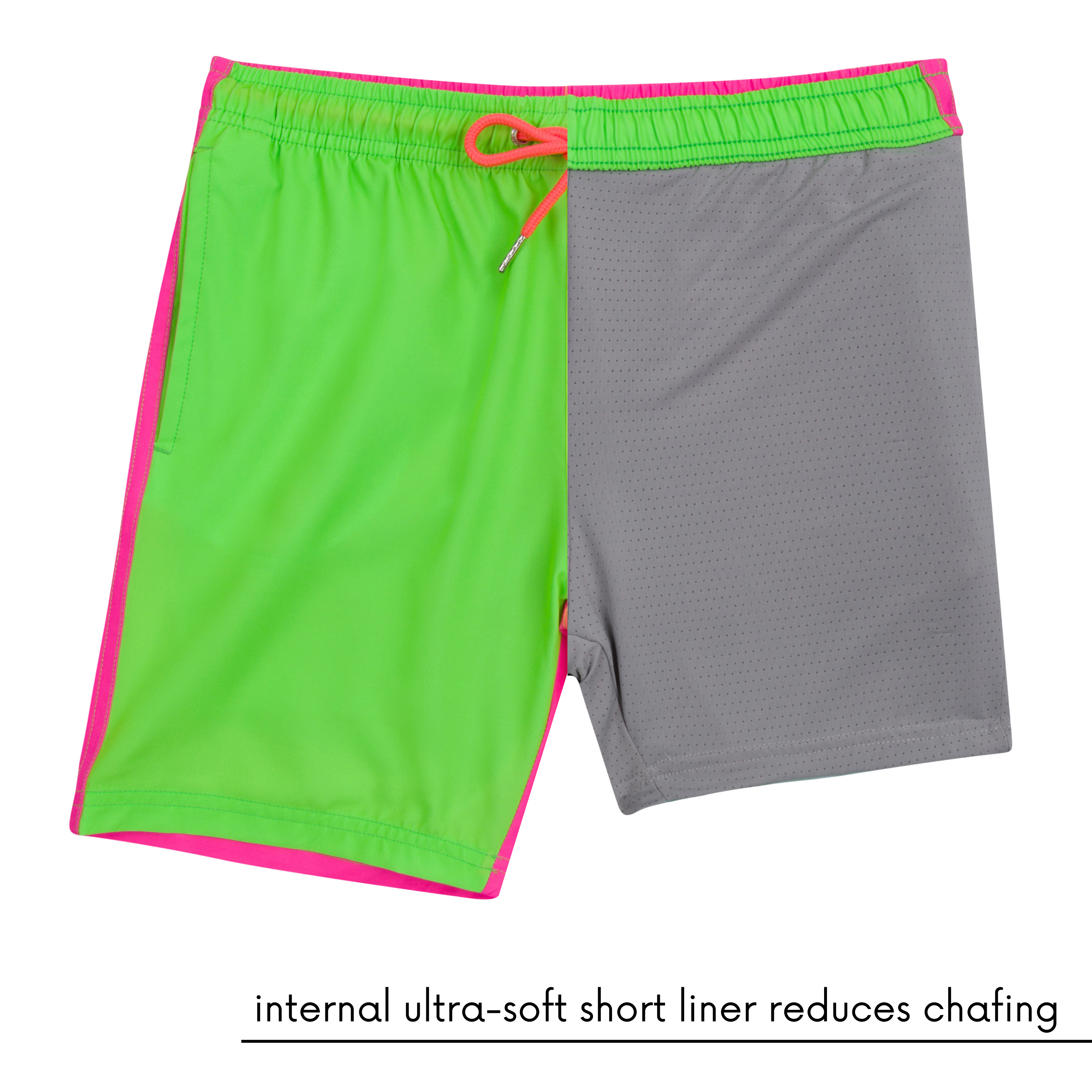 Boys Swim Trunks Boxer Brief Liner (sizes 6-14) | “Neon Sunrise"-SwimZip UPF 50+ Sun Protective Swimwear & UV Zipper Rash Guards-pos6