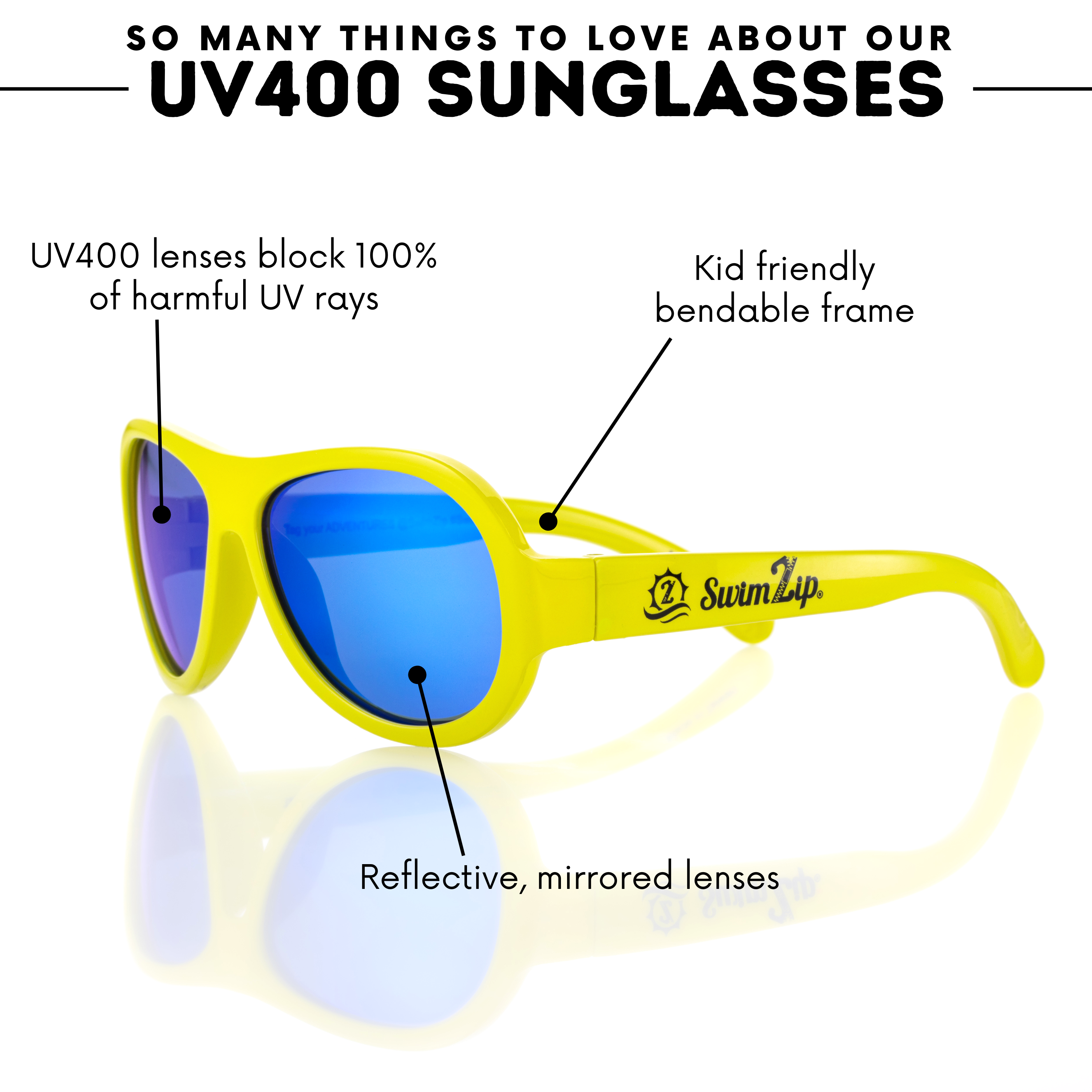 Avery - Polarized Navigator Kids Sunglasses Aged 3-10 UV Protection - Little Sunnie