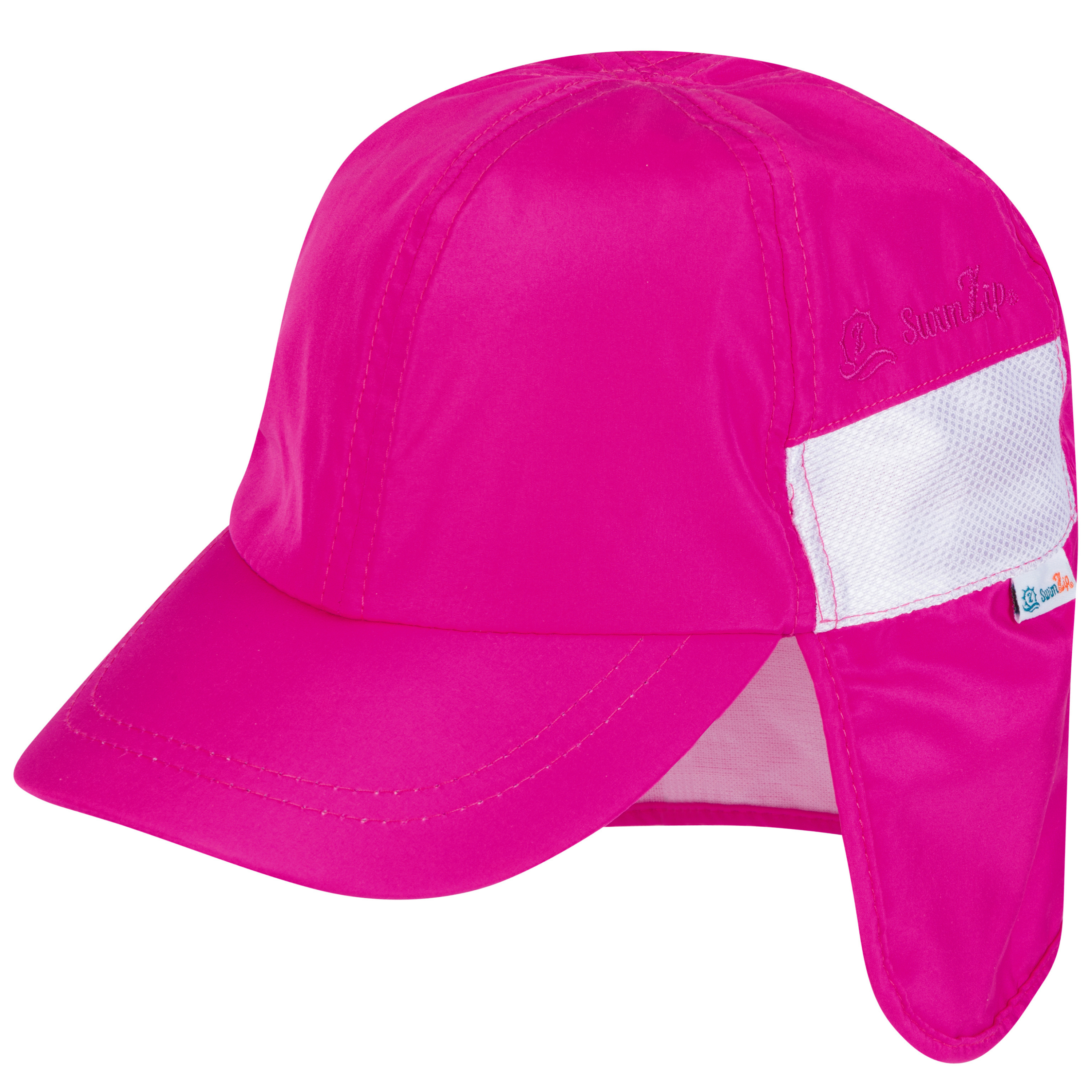 Kids Flap Hat | Manic Magenta-0-6 Month-Manic Magenta-SwimZip UPF 50+ Sun Protective Swimwear & UV Zipper Rash Guards-pos1