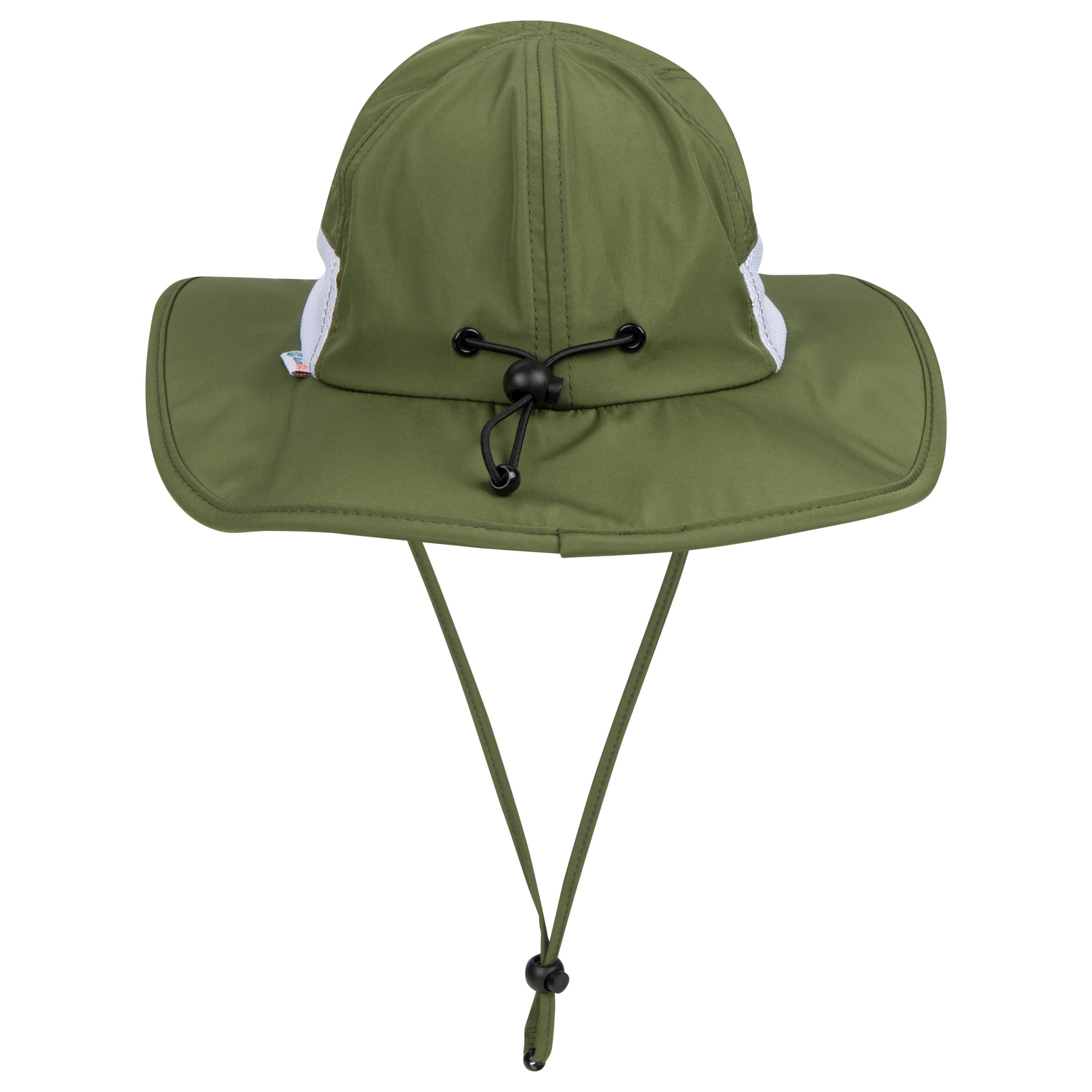 Kids Wide Brim Sun Hat "Fun Sun Day Play Hat" - Olive-SwimZip UPF 50+ Sun Protective Swimwear & UV Zipper Rash Guards-pos4