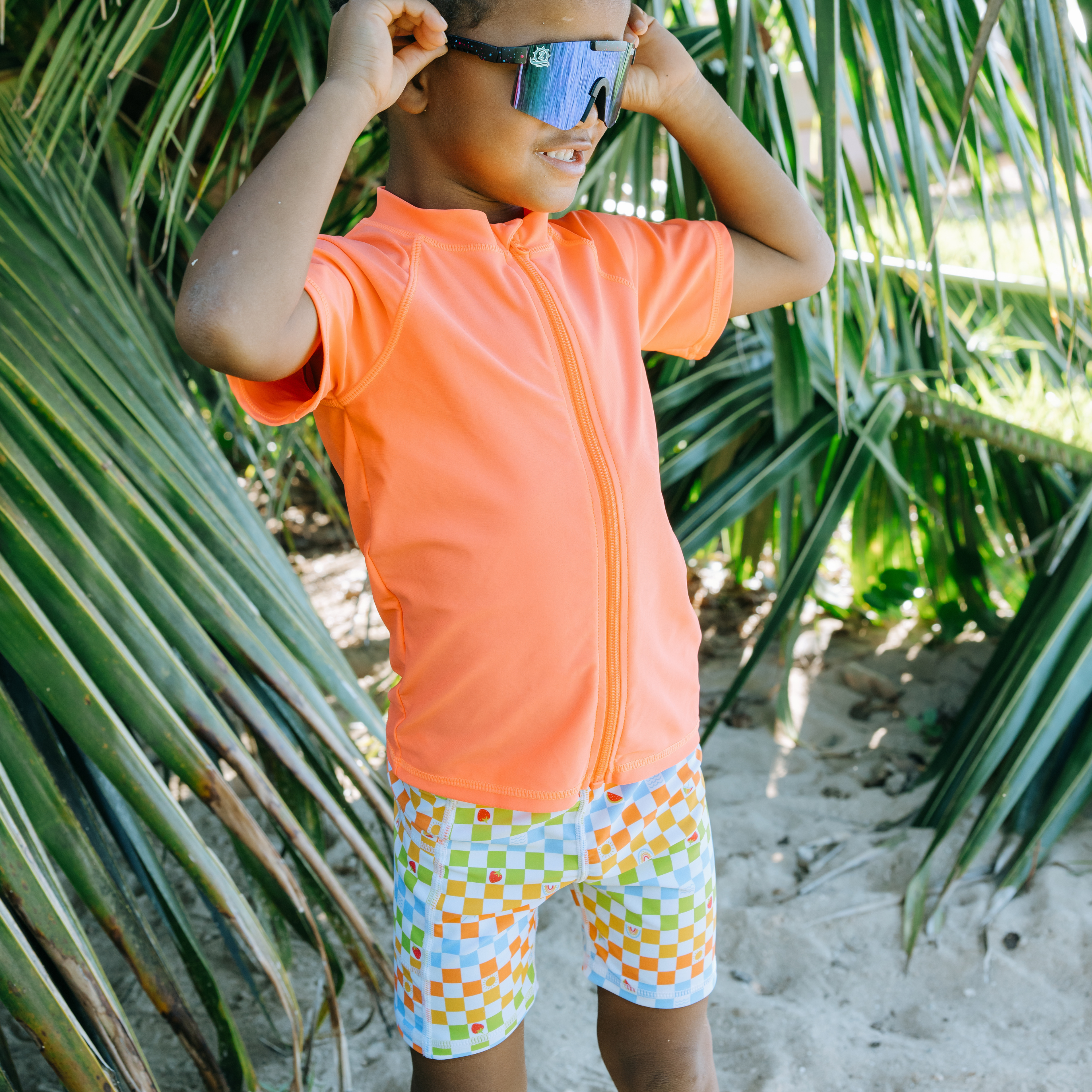 Kids Jammers Swim Shorts | "Gamified"-SwimZip UPF 50+ Sun Protective Swimwear & UV Zipper Rash Guards-pos5